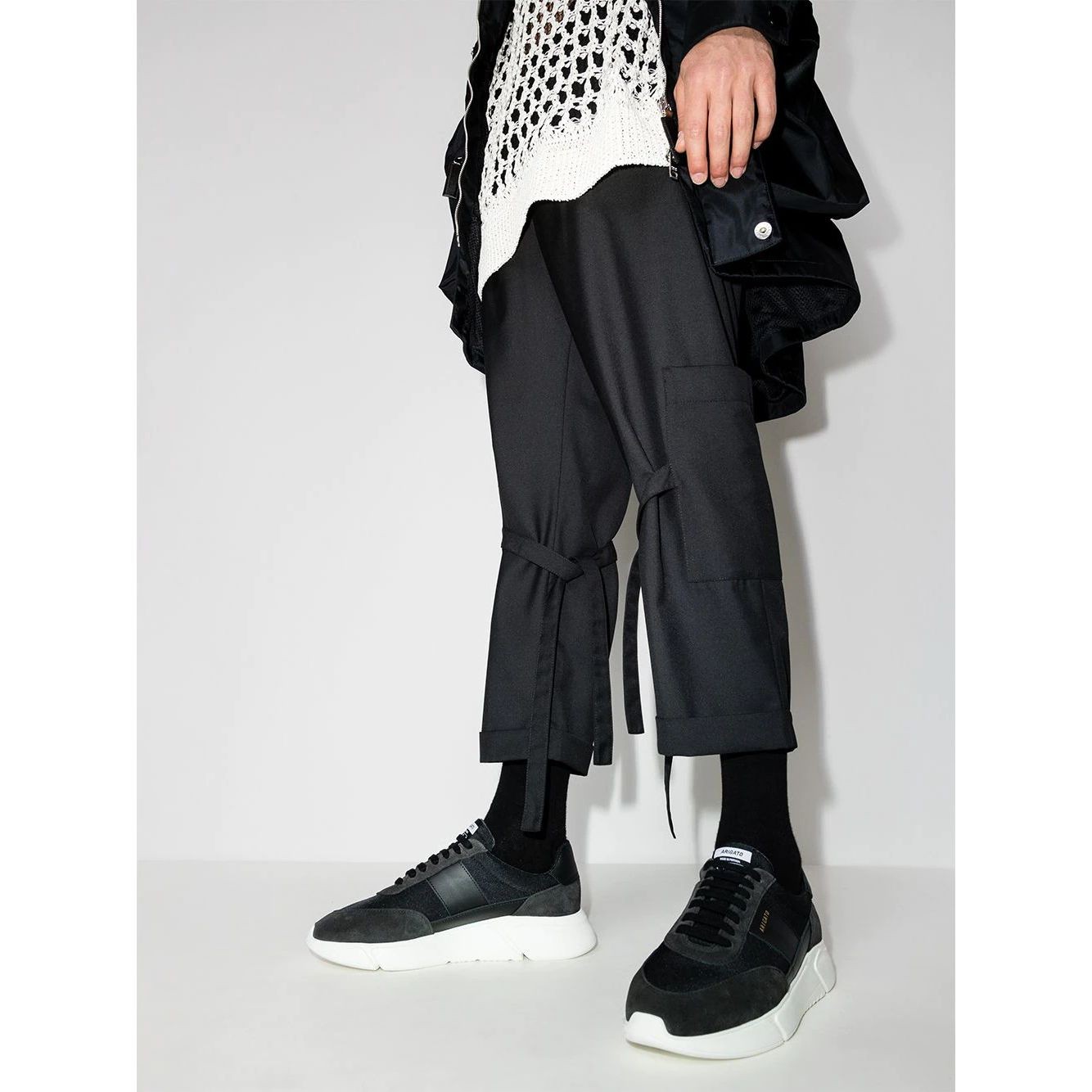 AXEL ARIGATO Sportiniai bateliai vyrams, Juoda, Genesis Vintage Runner 3