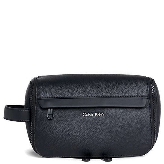 CALVIN KLEIN Kosmetinė vyrams, Juoda, Must washbag hanger 1