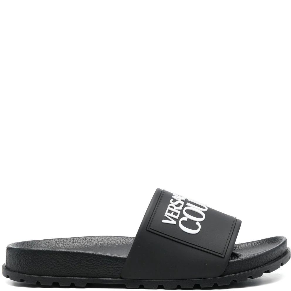 VERSACE JEANS CUTURE Šlepetės moterims, Juoda, Fondo shelly slippers 2