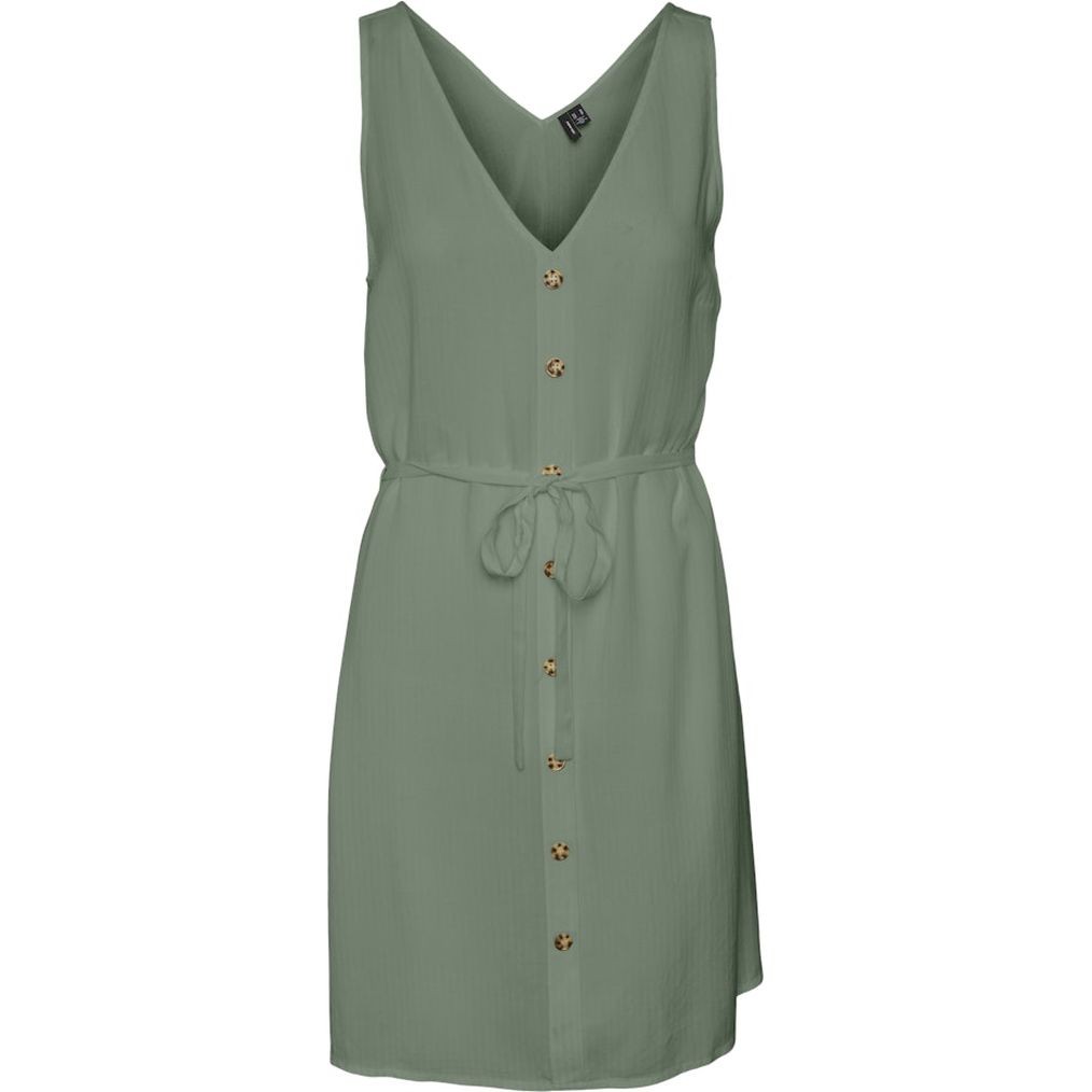 VERO MODA Mini suknelė moterims, Žalia, Vmbumpy mini dress