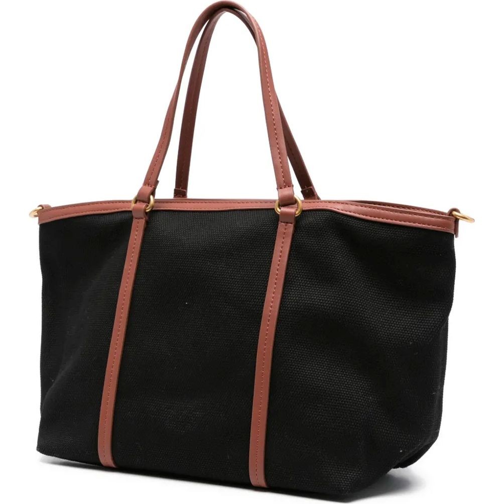 PINKO Pirkinių krepšys moterims, Juoda, Miranda classic tote bag 2