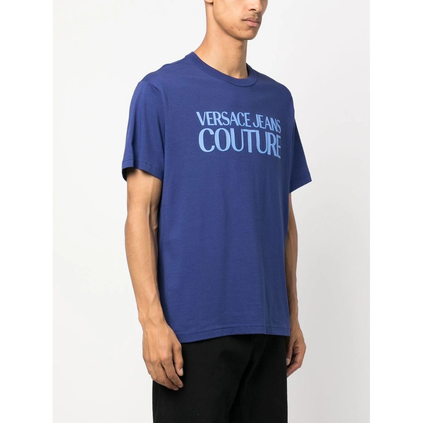 VERSACE JEANS CUTURE Marškinėliai trump. rankovėmis vyrams, Mėlyna, T-shirt 3