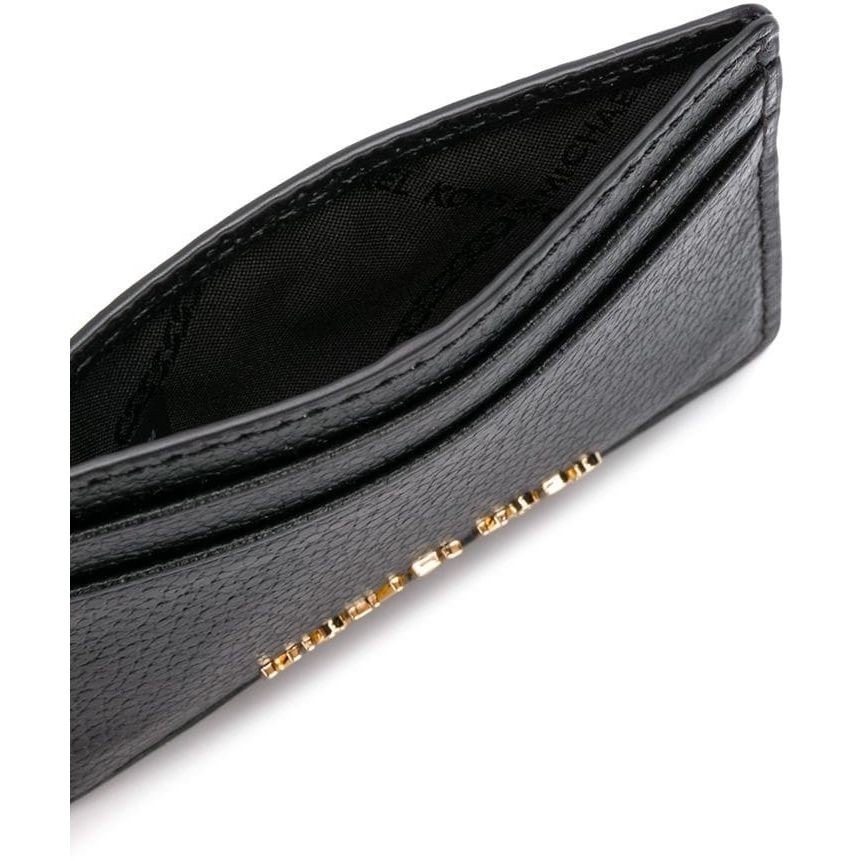 MICHAEL KORS Piniginė moterims, Juoda, Pebbled leather card case 3