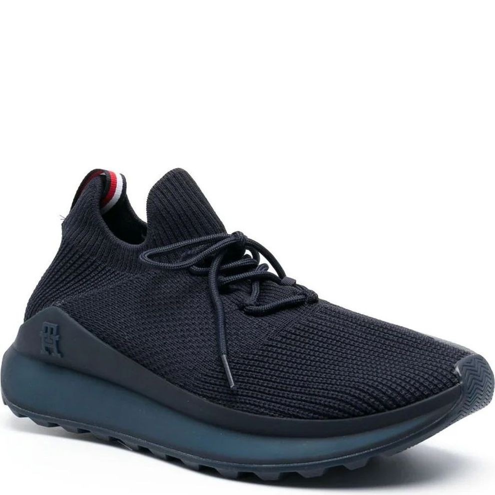 TOMMY HILFIGER Sportiniai bateliai vyrams, Mėlyna, Futurunner knit 1