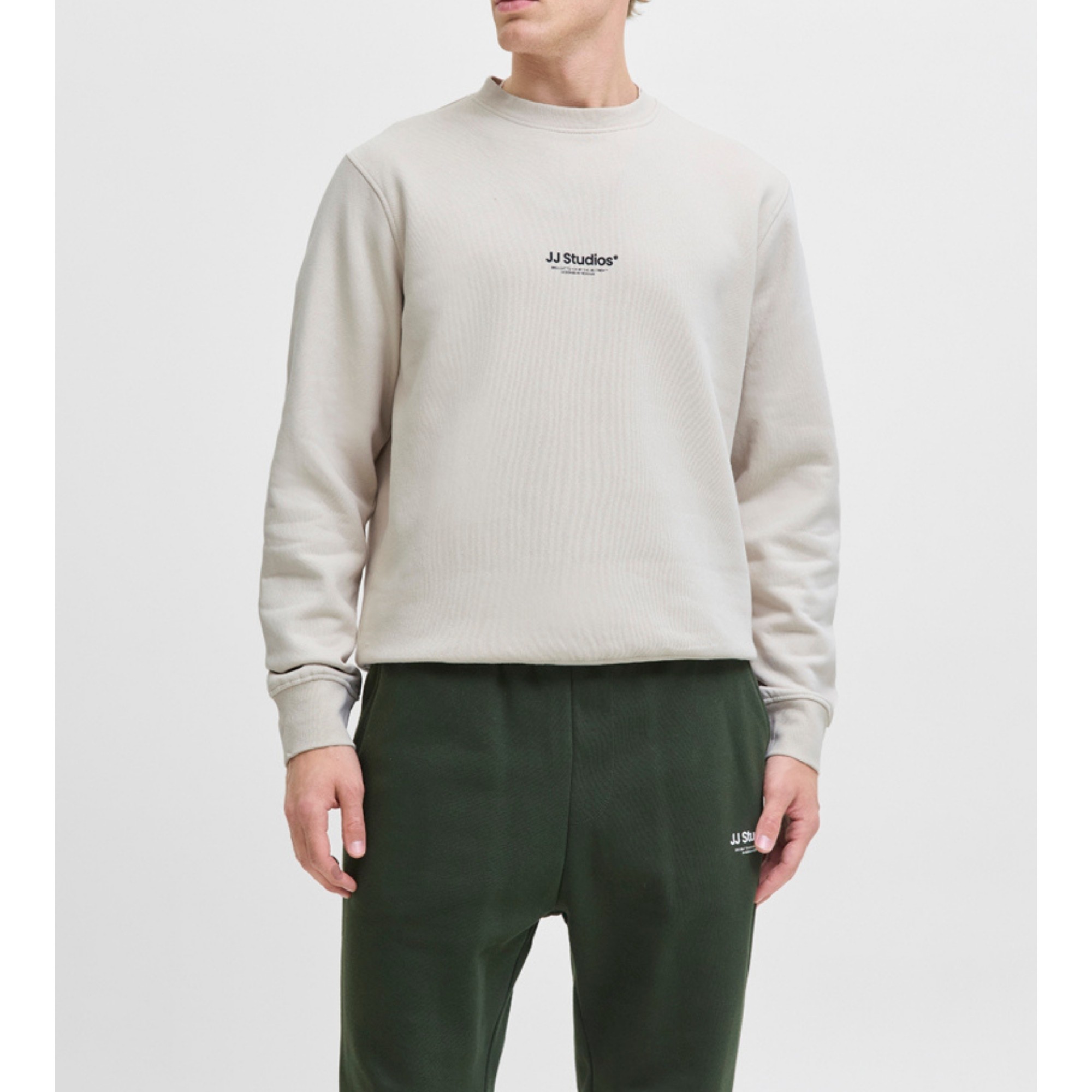 JACK & JONES Megztinis vyrams, Smėlio, Soho sweat crew neck 2