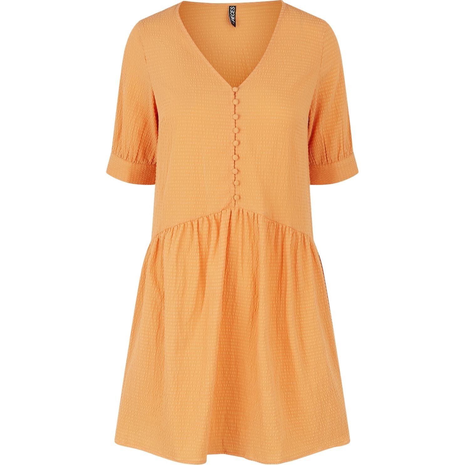 PIECES Midi suknelė moterims, Oranžinė, PCGENEVA 2/4 DRE