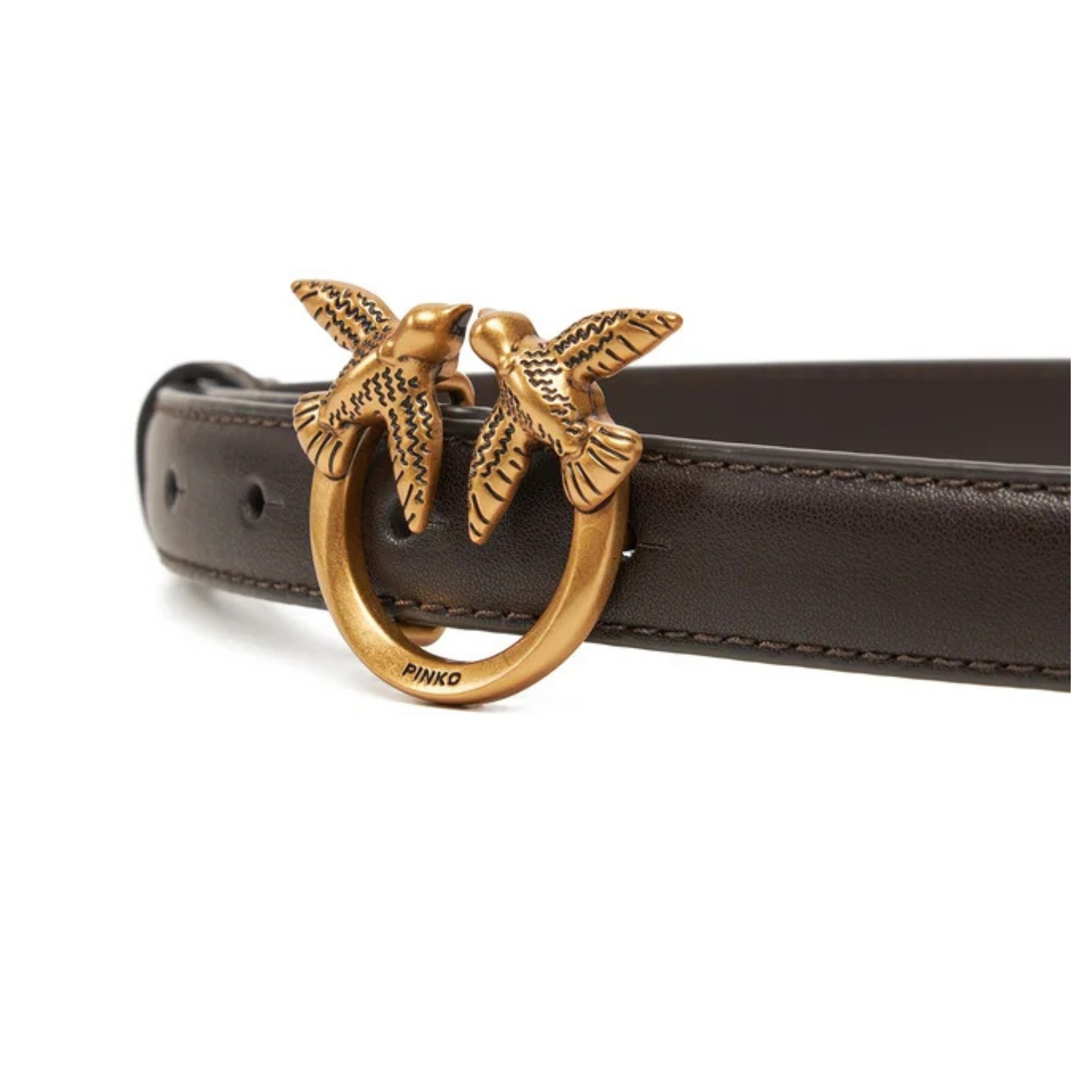 PINKO Diržas moterims, Ruda, Love berry h2 belt 2