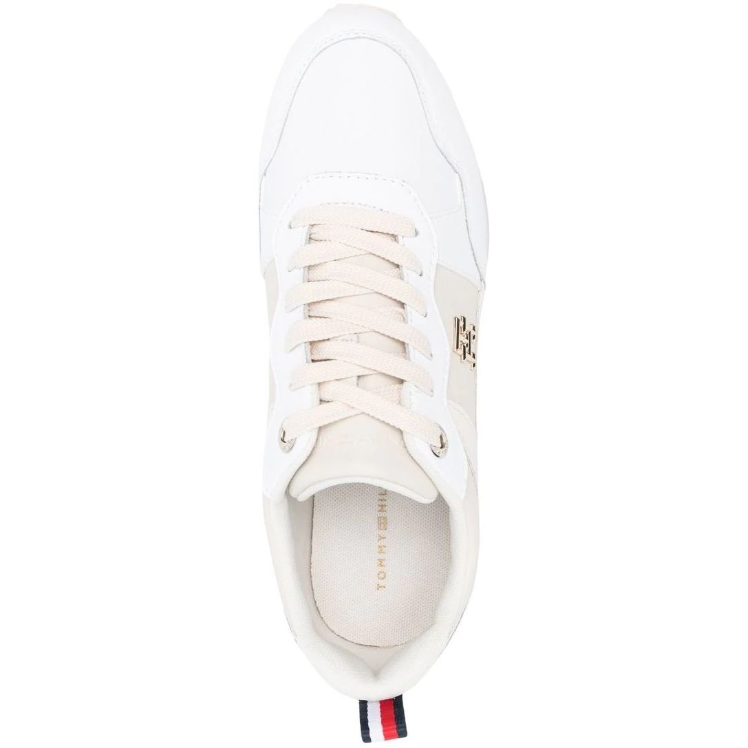 TOMMY HILFIGER Sportiniai bateliai moterims, Balta, TH ESSENTIAL RUNNER 4