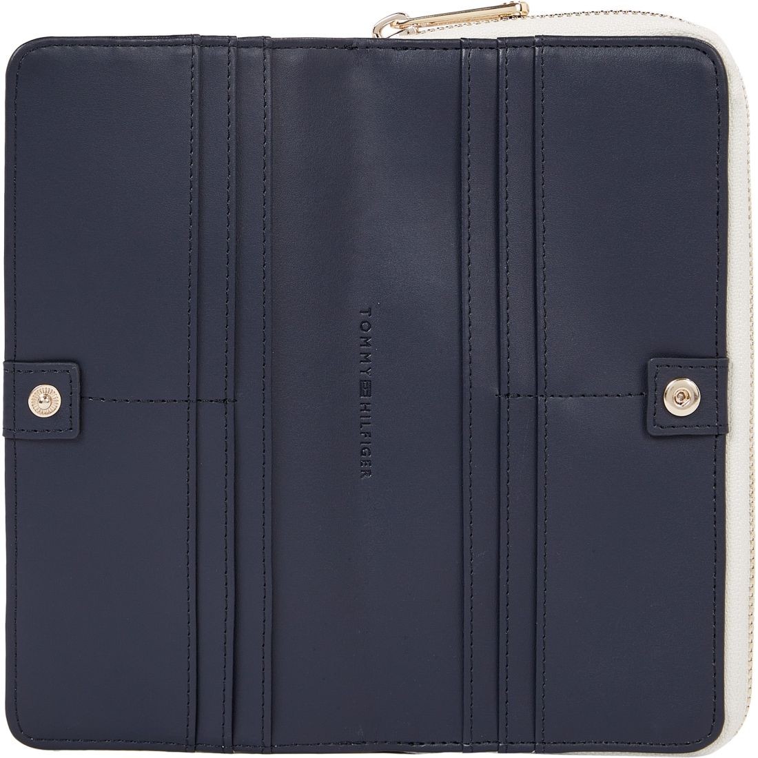 TOMMY HILFIGER Piniginė moterims, Smėlio, Timeless large rope wallets 3