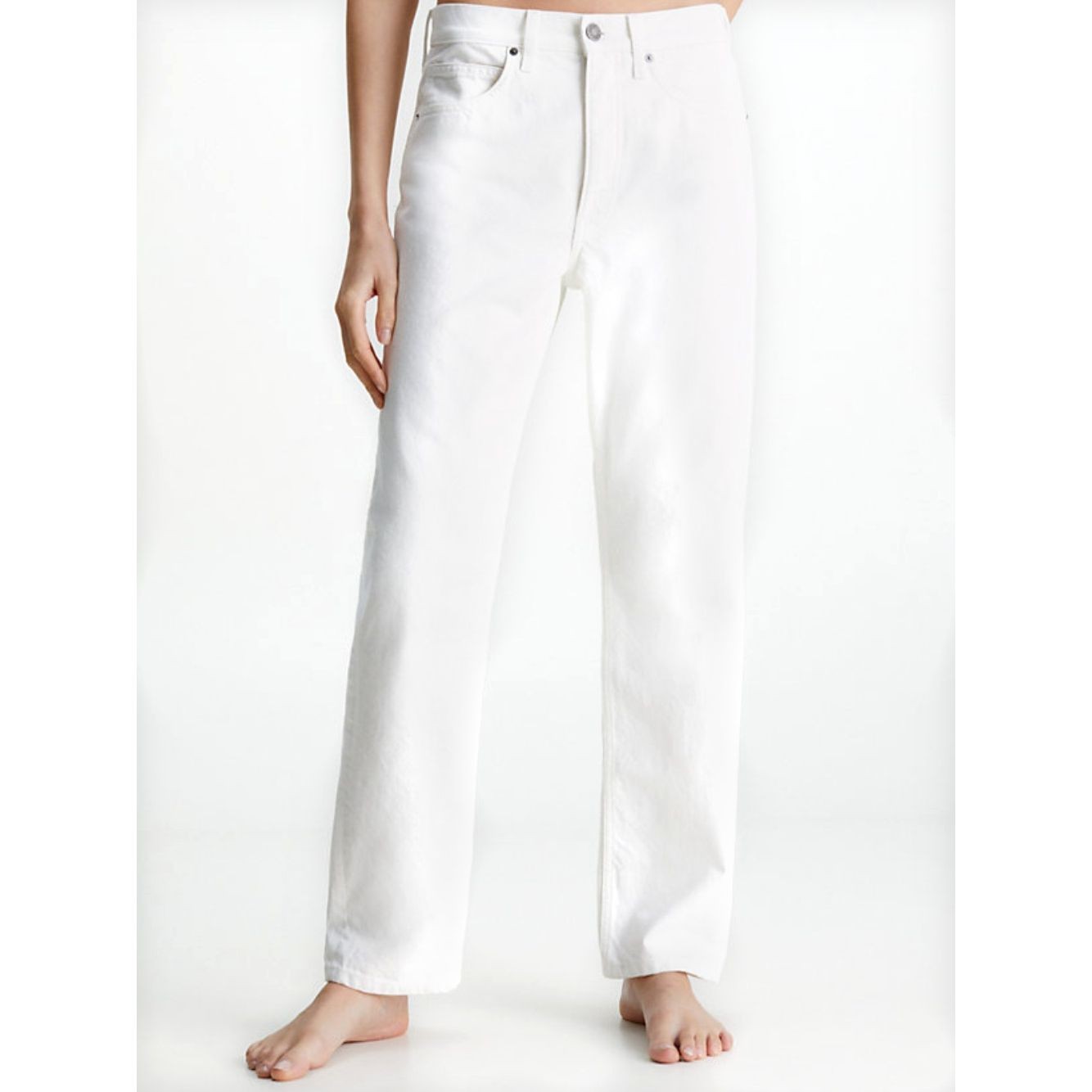 CALVIN KLEIN Tiesūs džinsai -moterims, Mėlyna, Mid rise boyfriend jeans 2