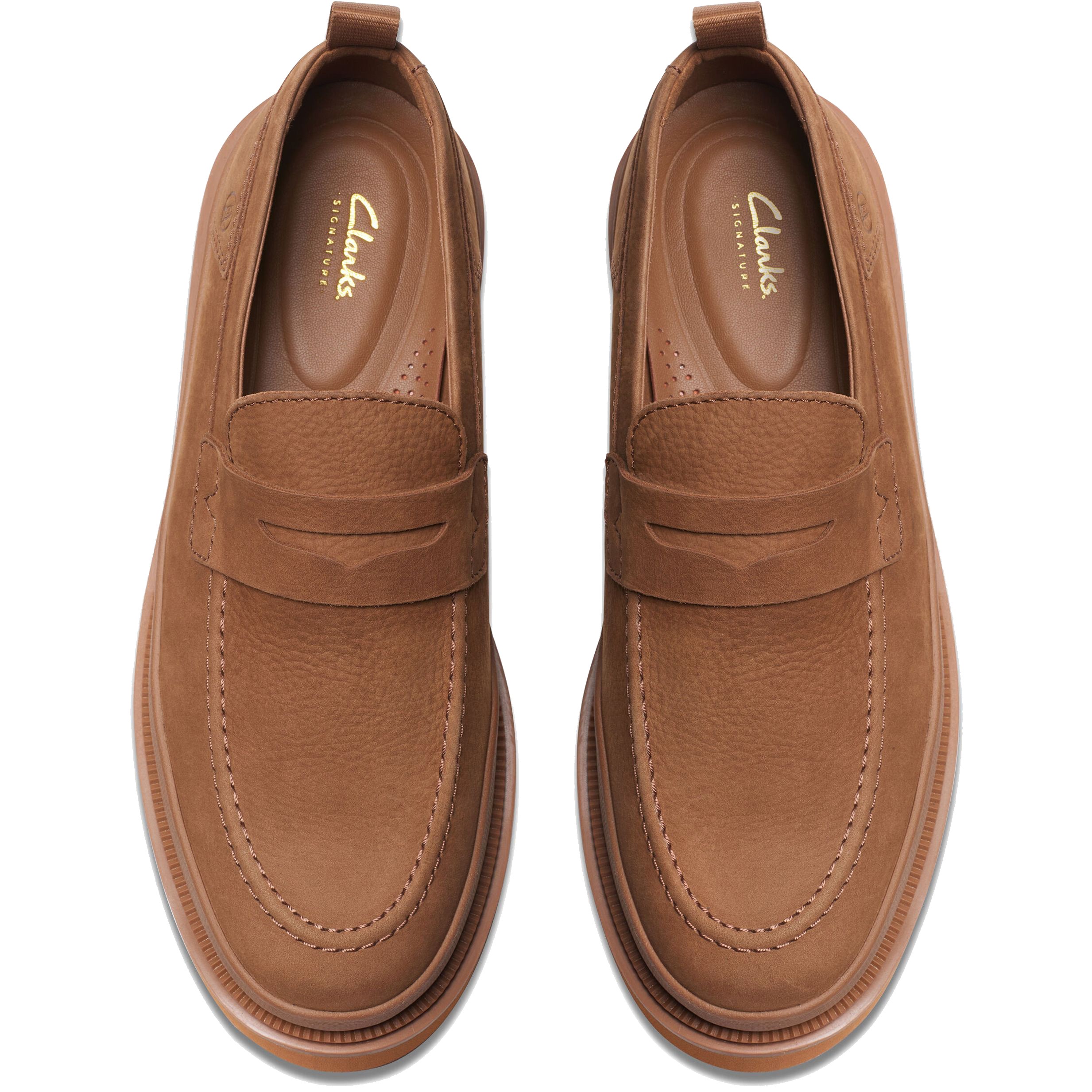 CLARKS Loaferiai vyrams, Ruda, Badell Step loafers 5