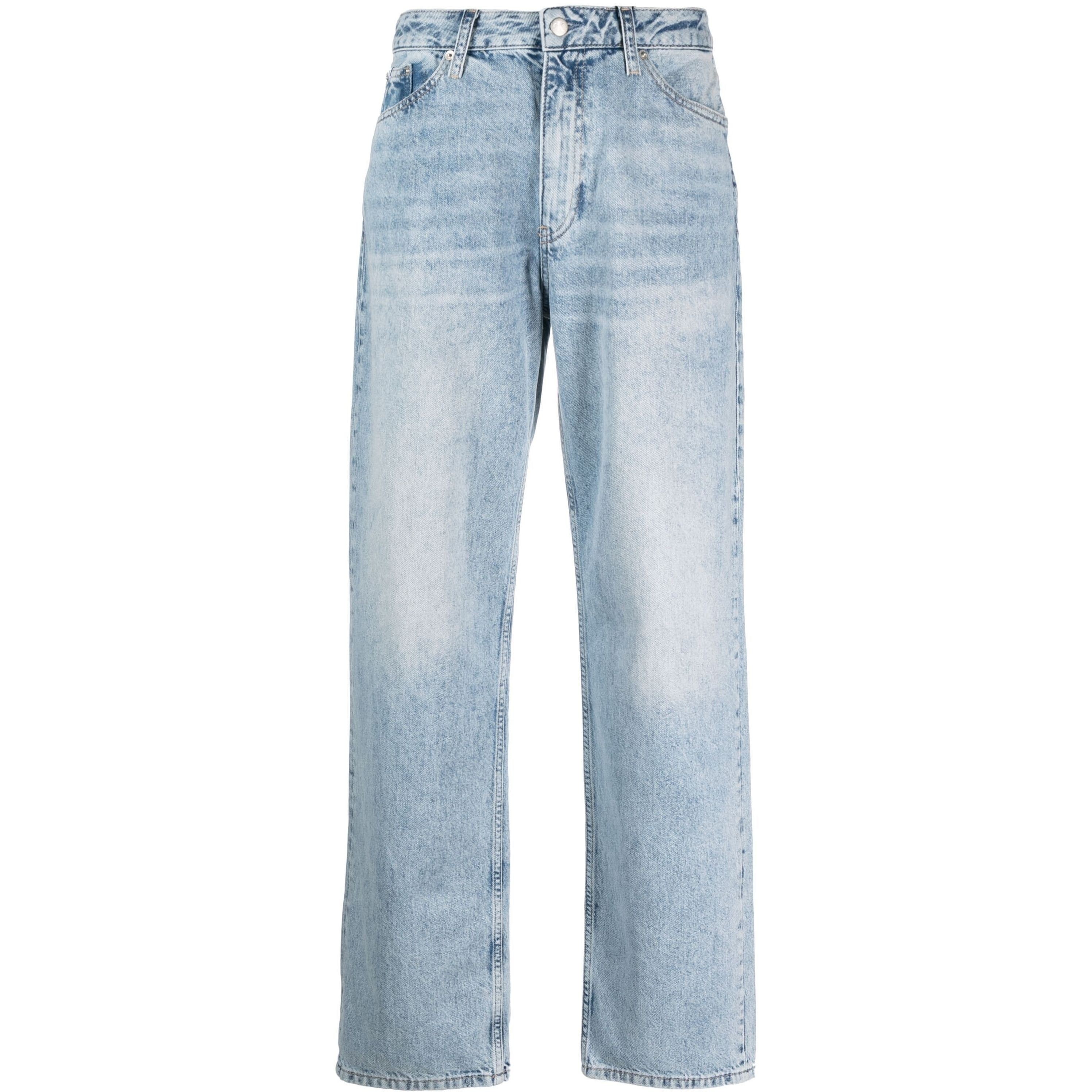 CALVIN KLEIN JEANS Tiesūs džinsai -moterims, Mėlyna, 90s straight 1