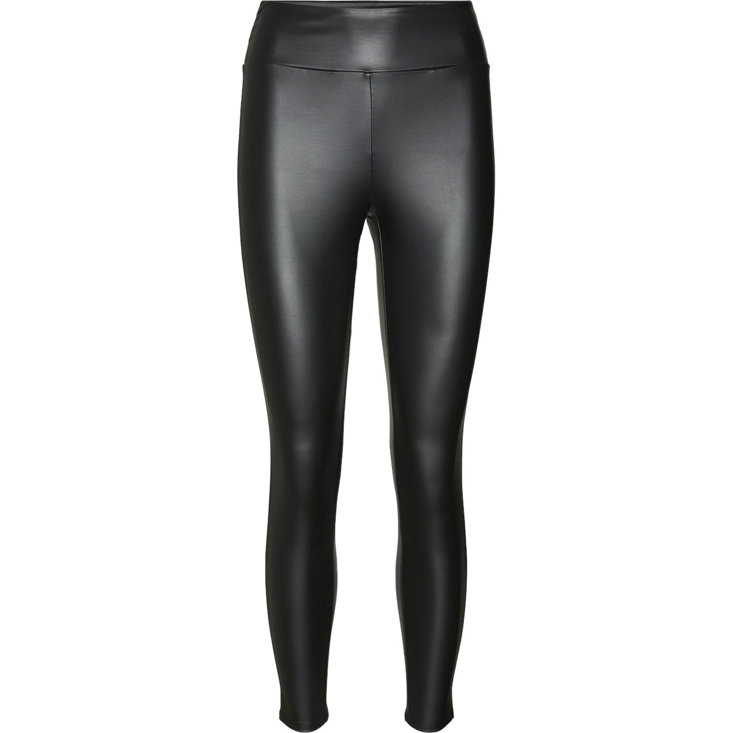 VERO MODA Odinės kelnės moterims, Juoda, Suella coated legging 5