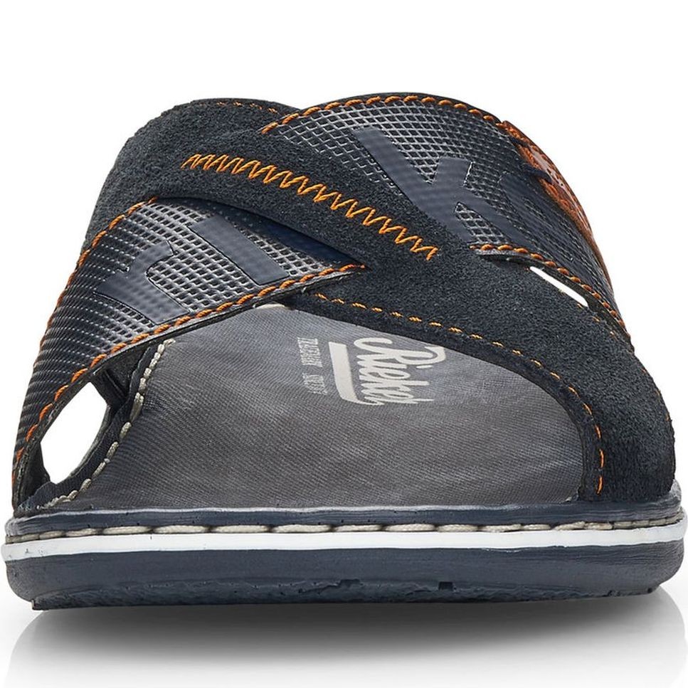 RIEKER Šlepetės vyrams, Mėlyna, SLIPPERS 6