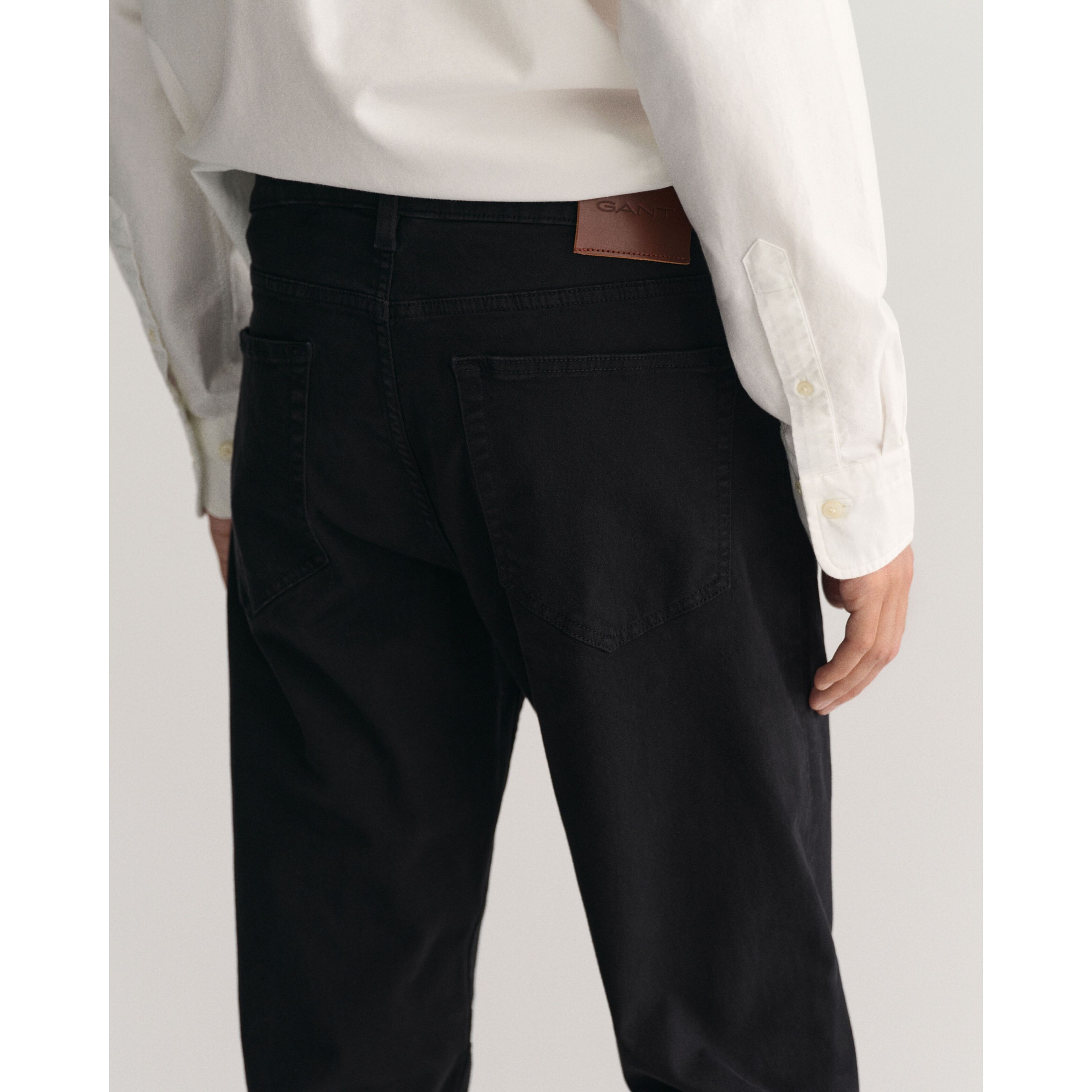 GANT Tiesūs džinsai vyrams, Juoda 3