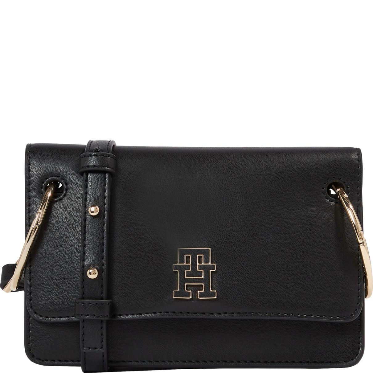 TOMMY HILFIGER Rankinė per petį moterims, Juoda, Chic crossover 1