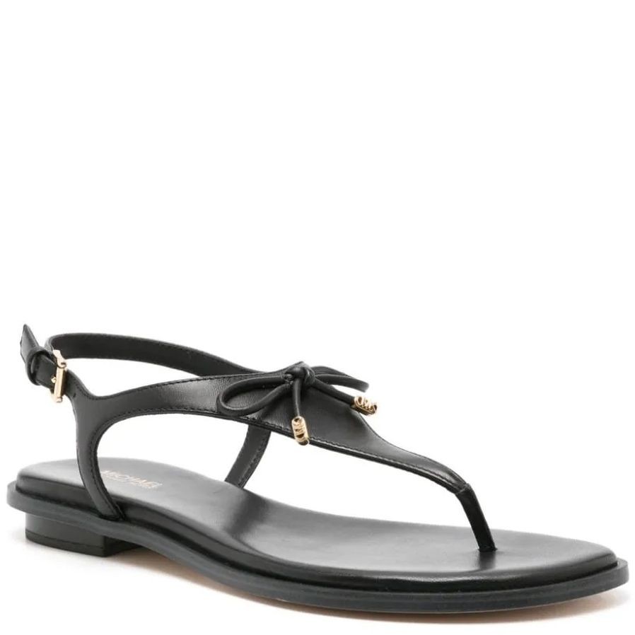 MICHAEL KORS Basutės moterims, Juoda, Nori flat thong 1