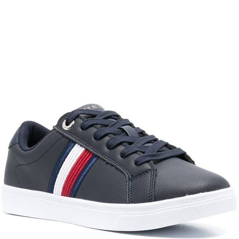 TOMMY HILFIGER Sportiniai bateliai moterims, Mėlyna, ESSENTIAL STRIPES SNEAKER 1