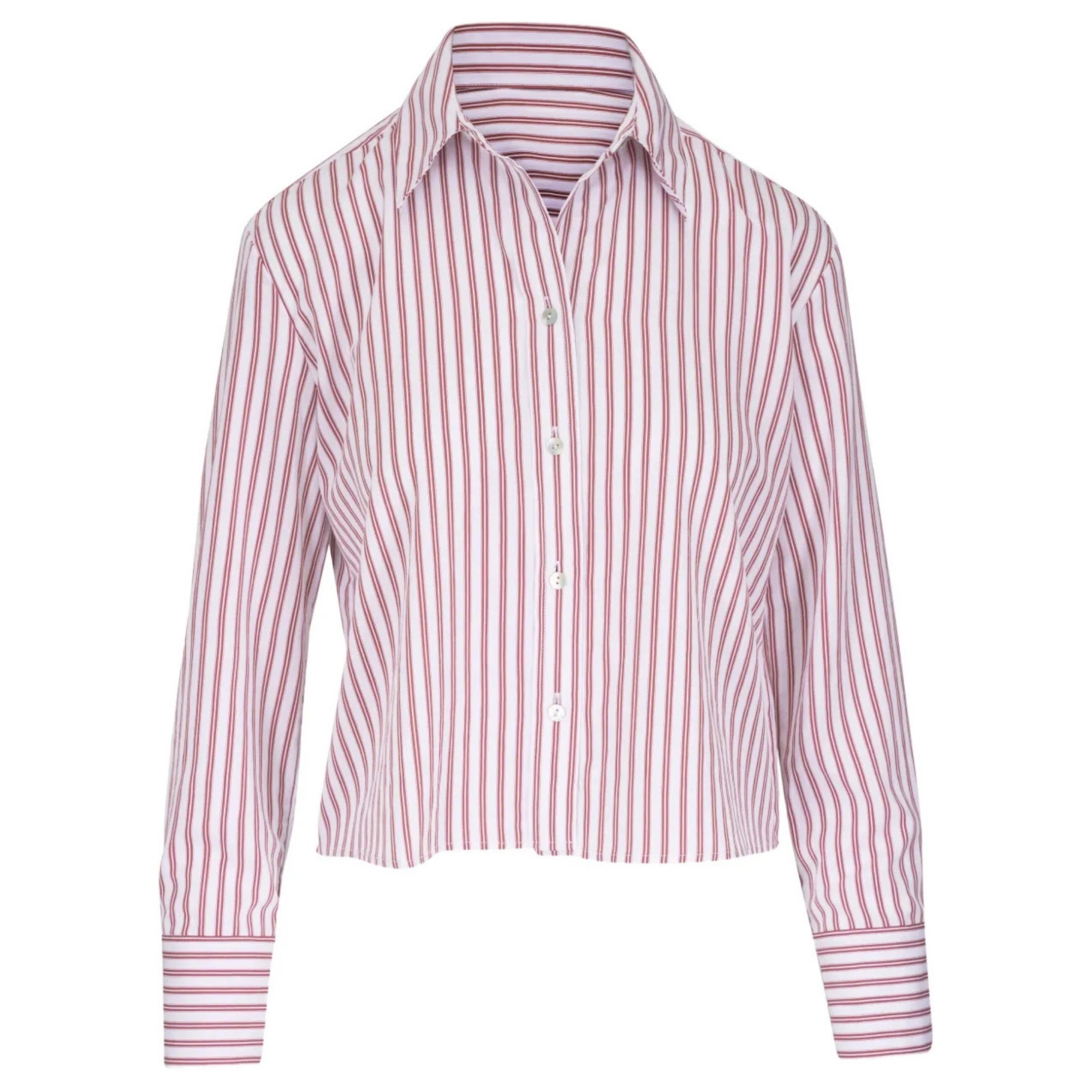 VINCE Marškiniai ilgomis rankovėmis moterims, Cropped button down 1