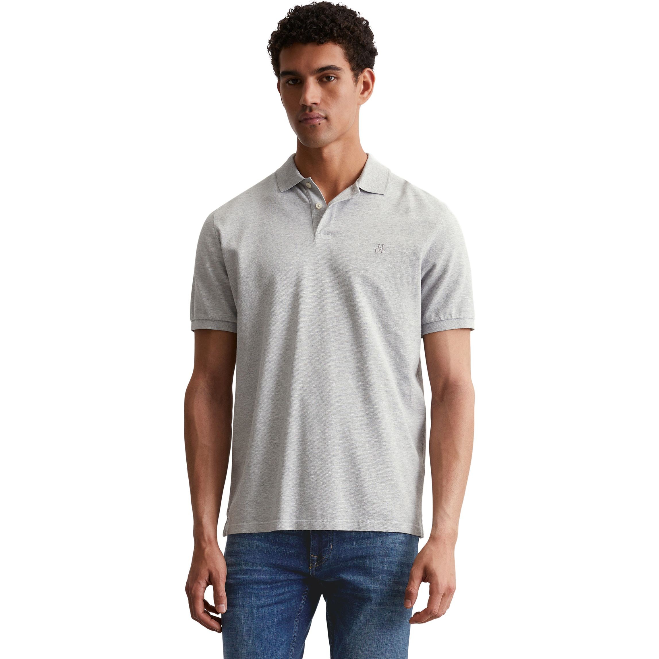 MARC O'POLO Polo marškiniai trumpos rank. vyrams, Pilka 2