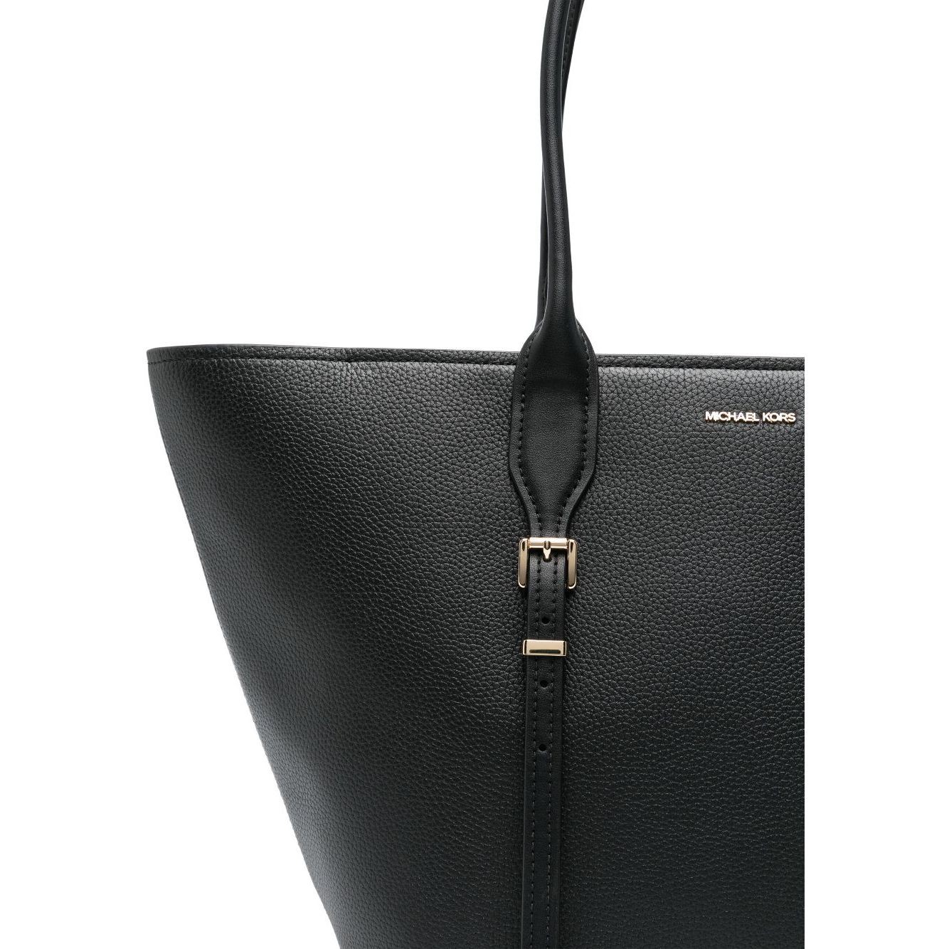 MICHAEL KORS Pirkinių krepšys moterims, Juoda, Lg buckle tote 3