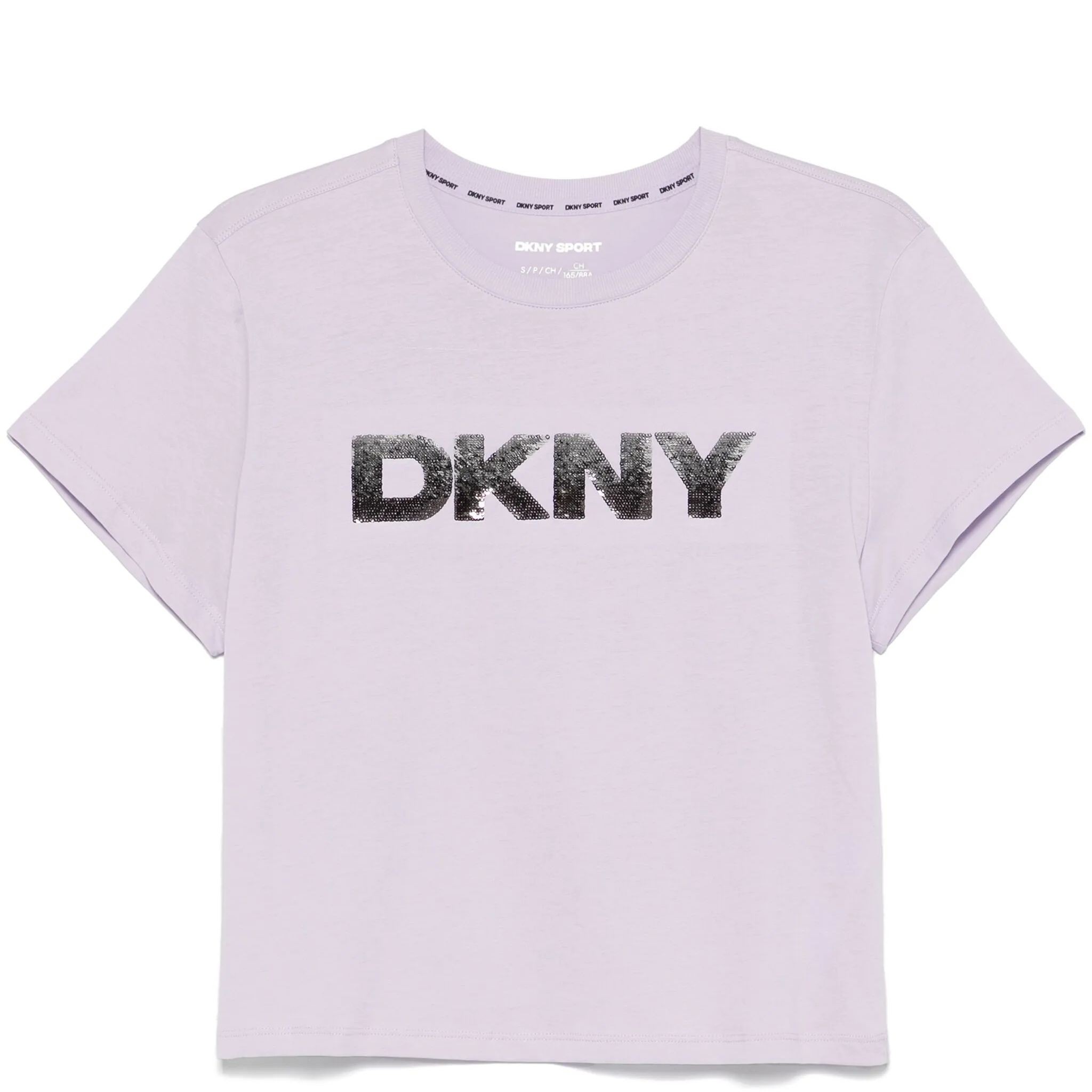 DKNY Marškinėliai trump. rankovėmis moterims, Violetinė, Dkny t-shirt 1