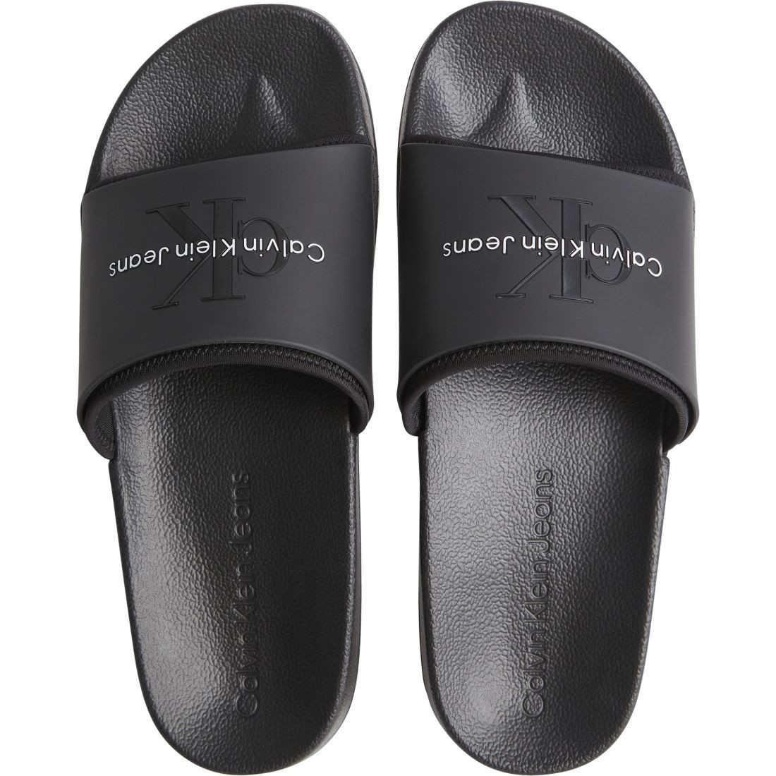CALVIN KLEIN JEANS Šlepetės vyrams, Juoda, Slide monogram 3