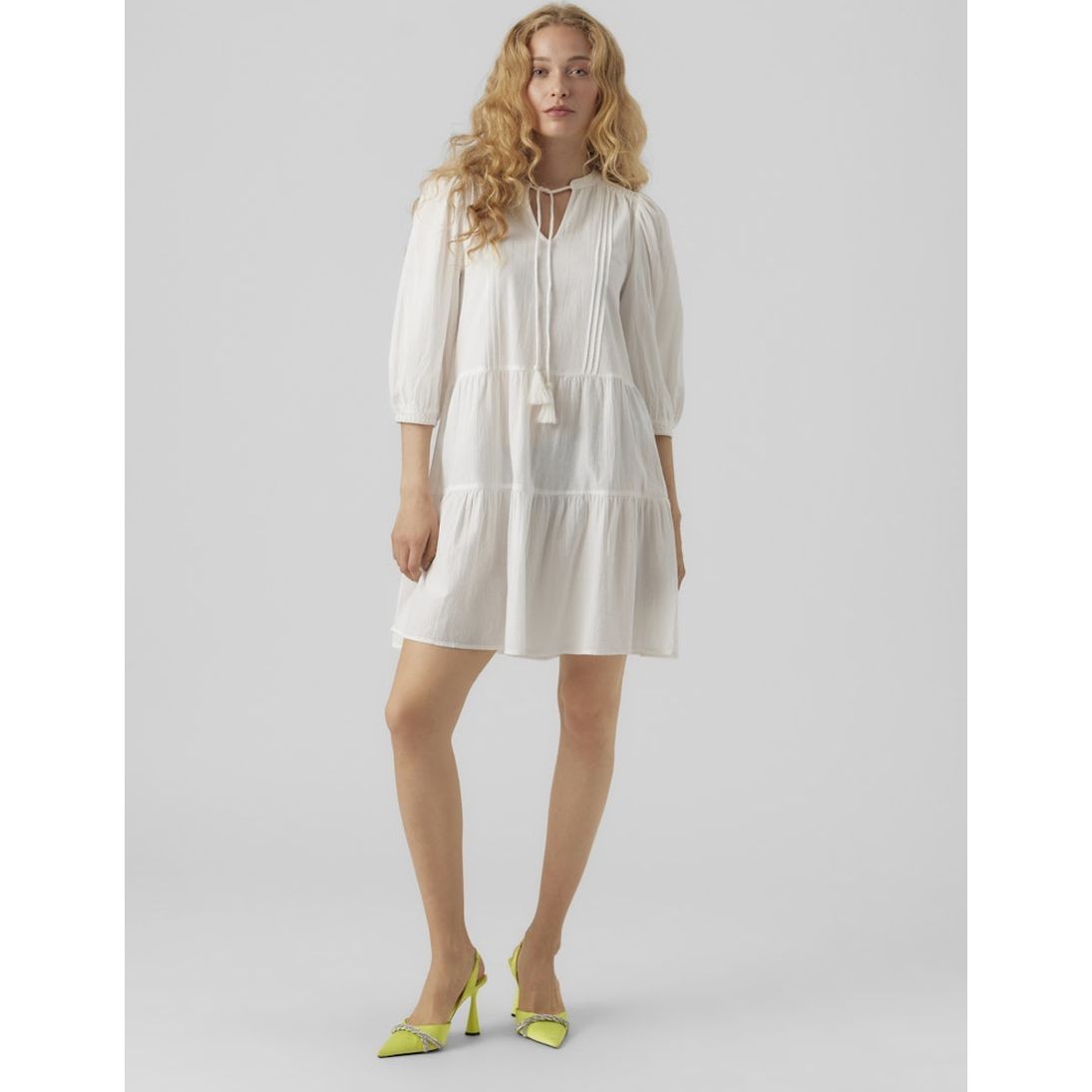 VERO MODA Mini suknelė moterims, Balta, Vmpretty mini dress 4