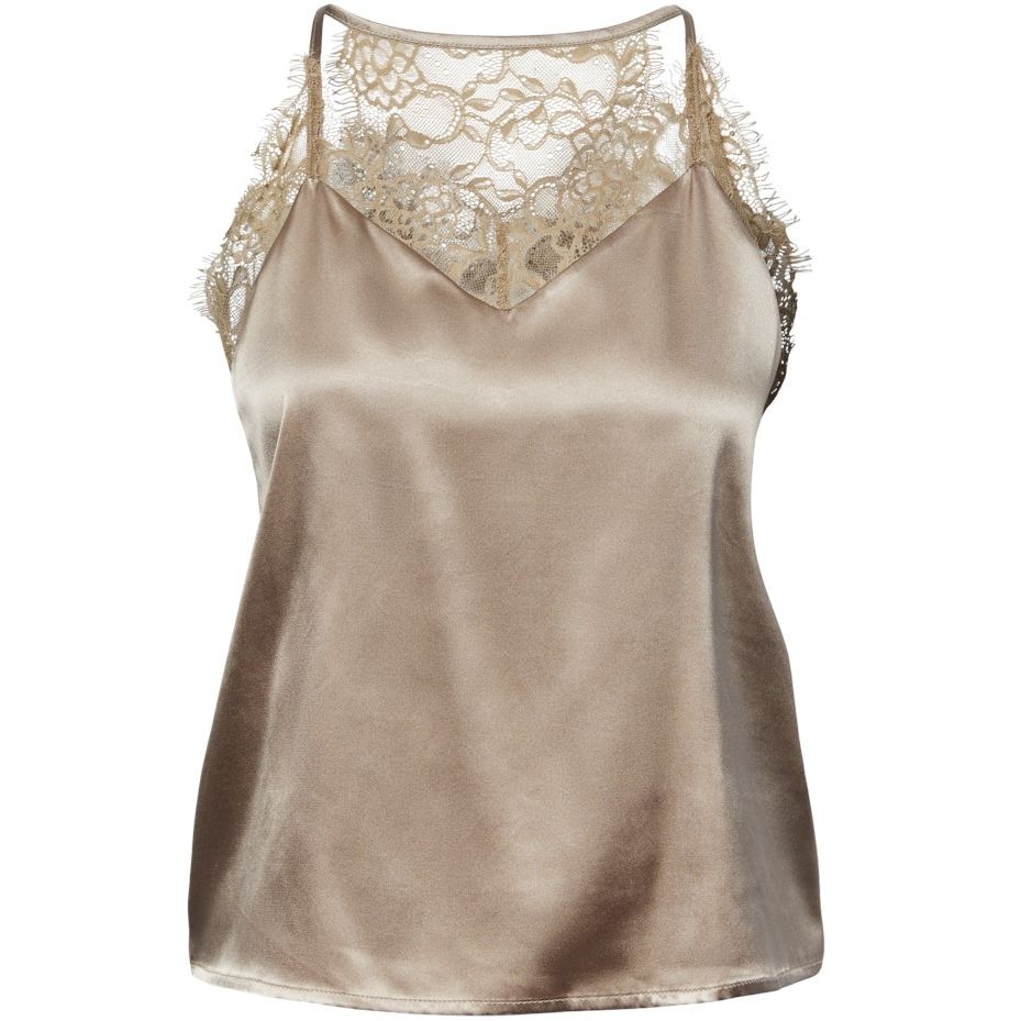 PIECES Palaidinės moterims, Smėlio, PCLUA SINGLET 1