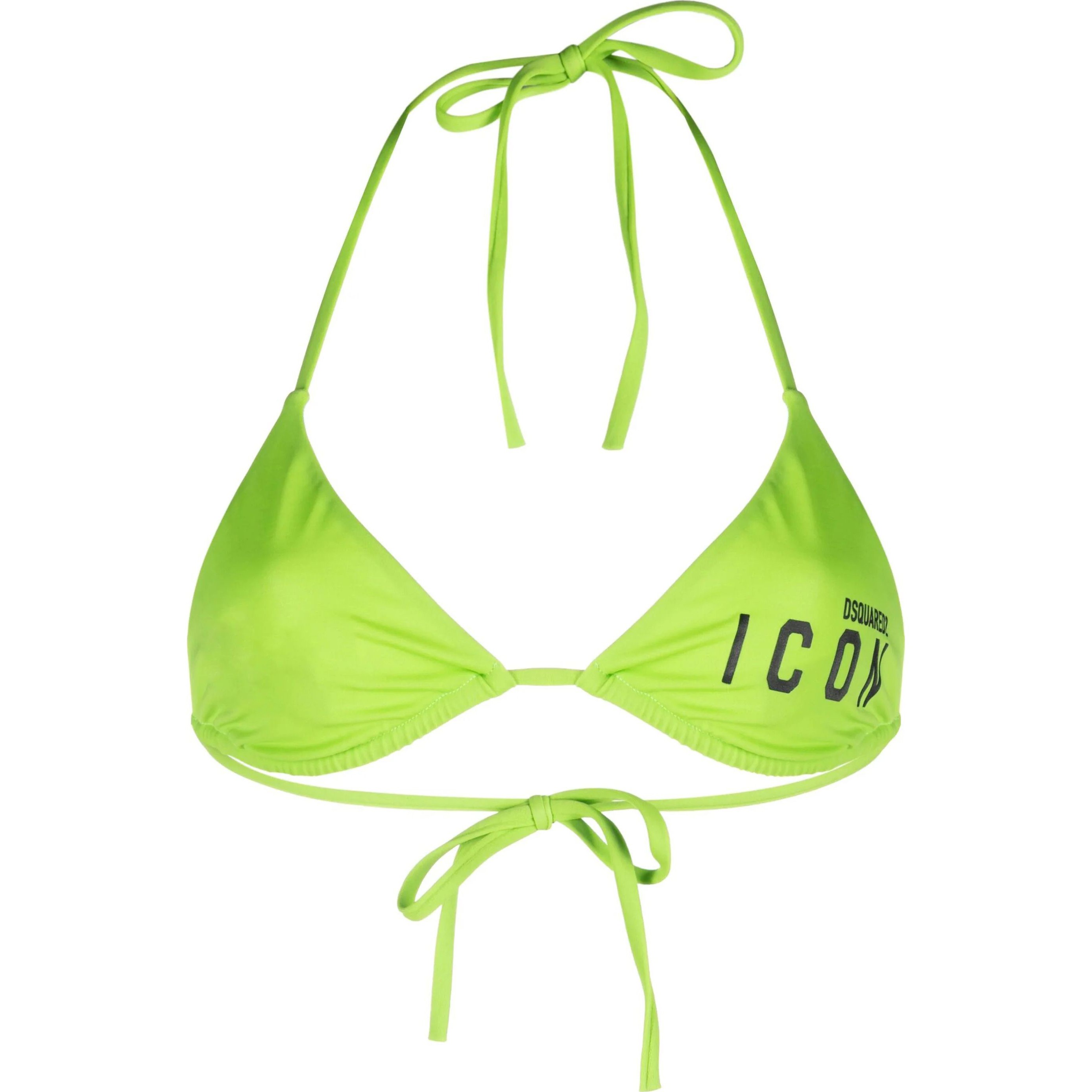 DSQUARED2 UNDERWEAR Viršutinė kostiumėlio dalis moterims, Žalia, Triangle top 1