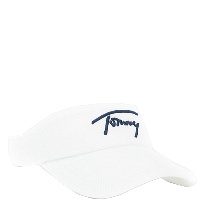 TOMMY JEANS Kepurė moterims, Balta, Spring break visor cap 1