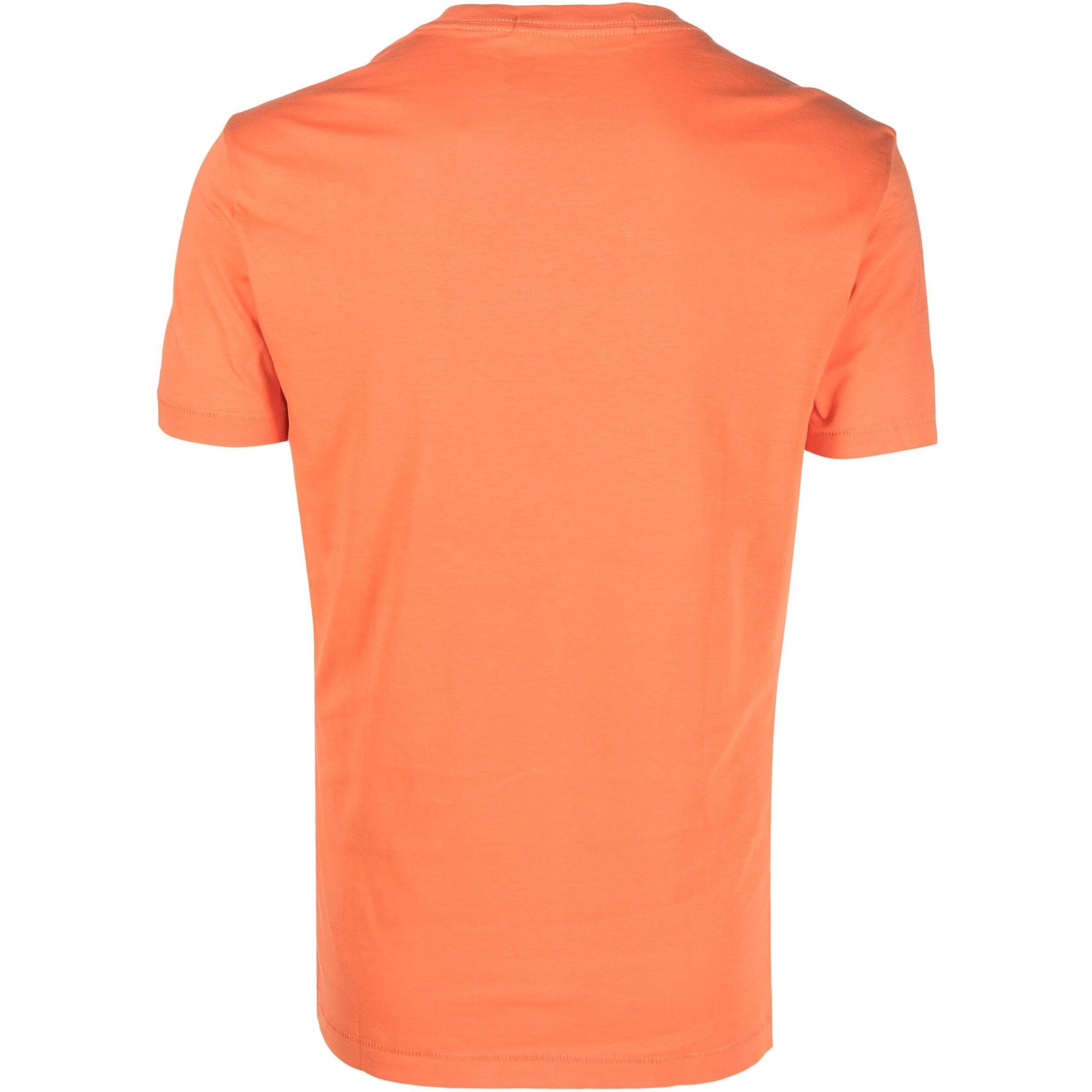 CALVIN KLEIN JEANS Marškinėliai trump. rankovėmis vyrams, Oranžinė, Institutional logo slim tee 2