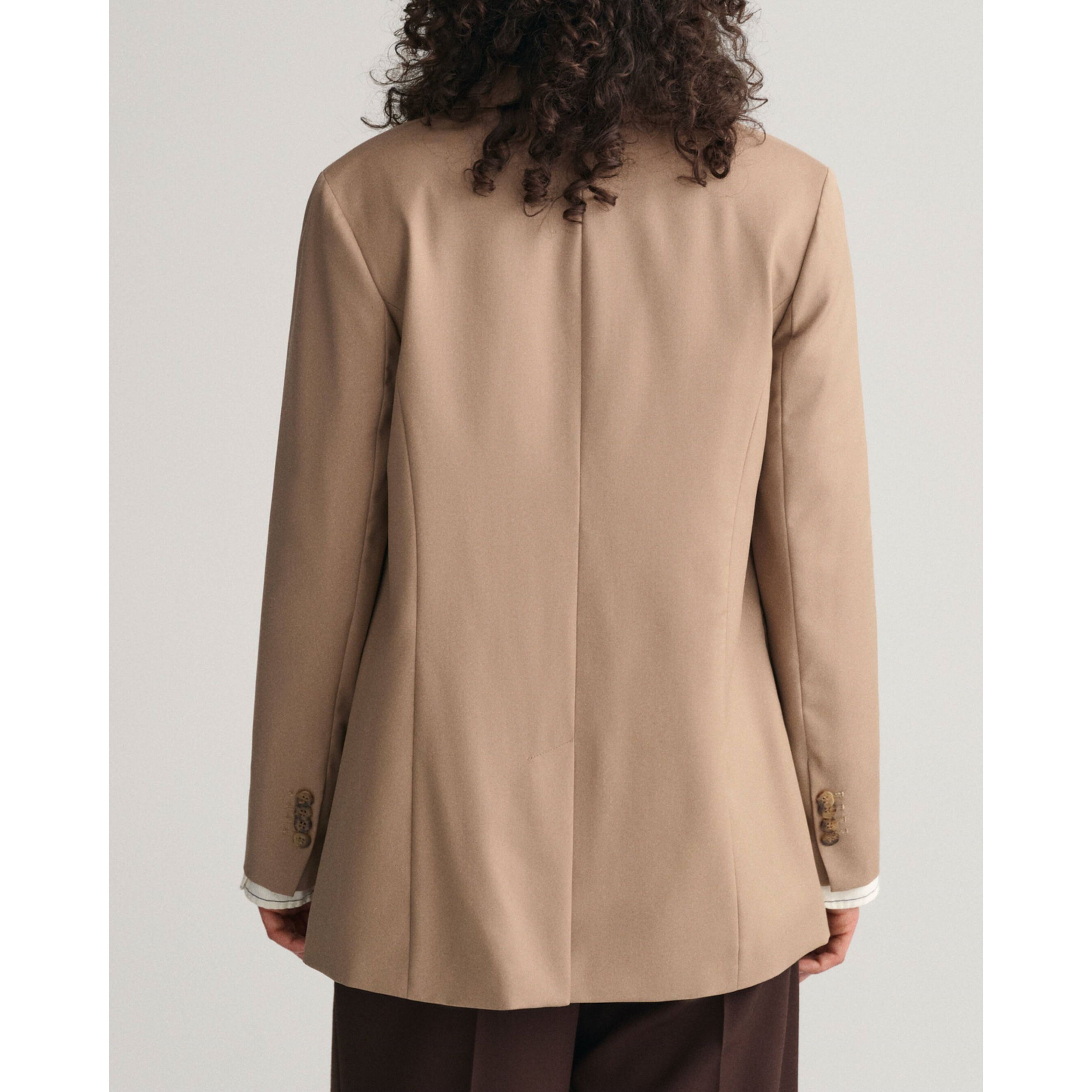 GANT Švarkas moterims, Žalia, REG WOOL BLAZER 3