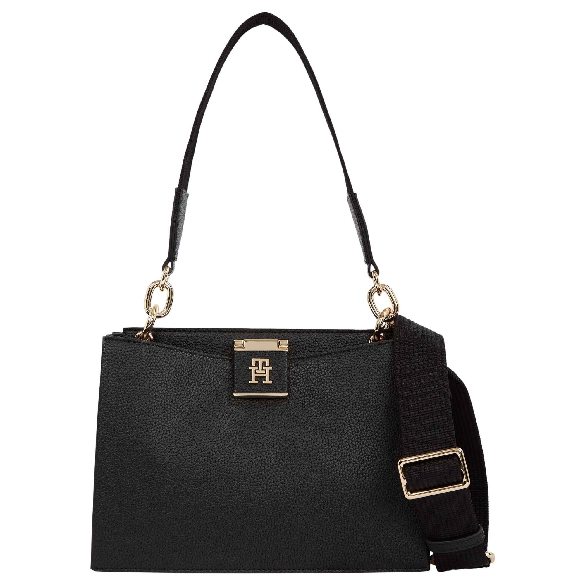 TOMMY HILFIGER Rankinė per petį moterims, Juoda, TH her med satchel 1