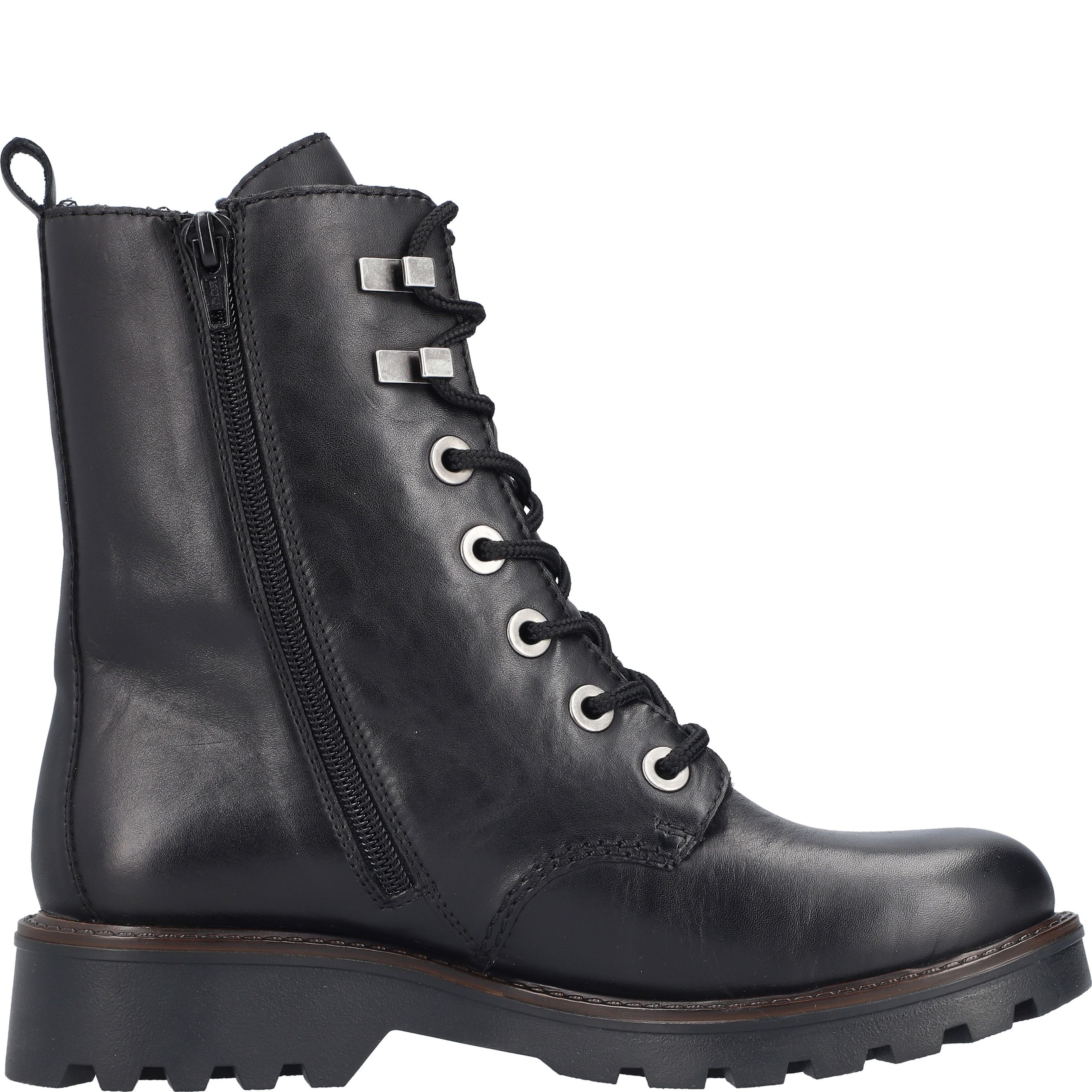 RIEKER Aulinukai moterims, Juoda, Ladies mid height boots 5