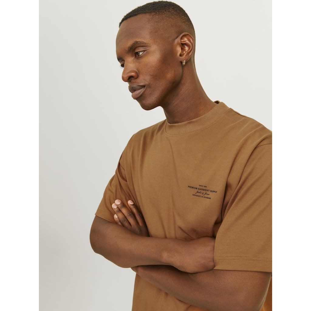 JACK & JONES Marškinėliai vyrams, Ruda, Chad branding 5