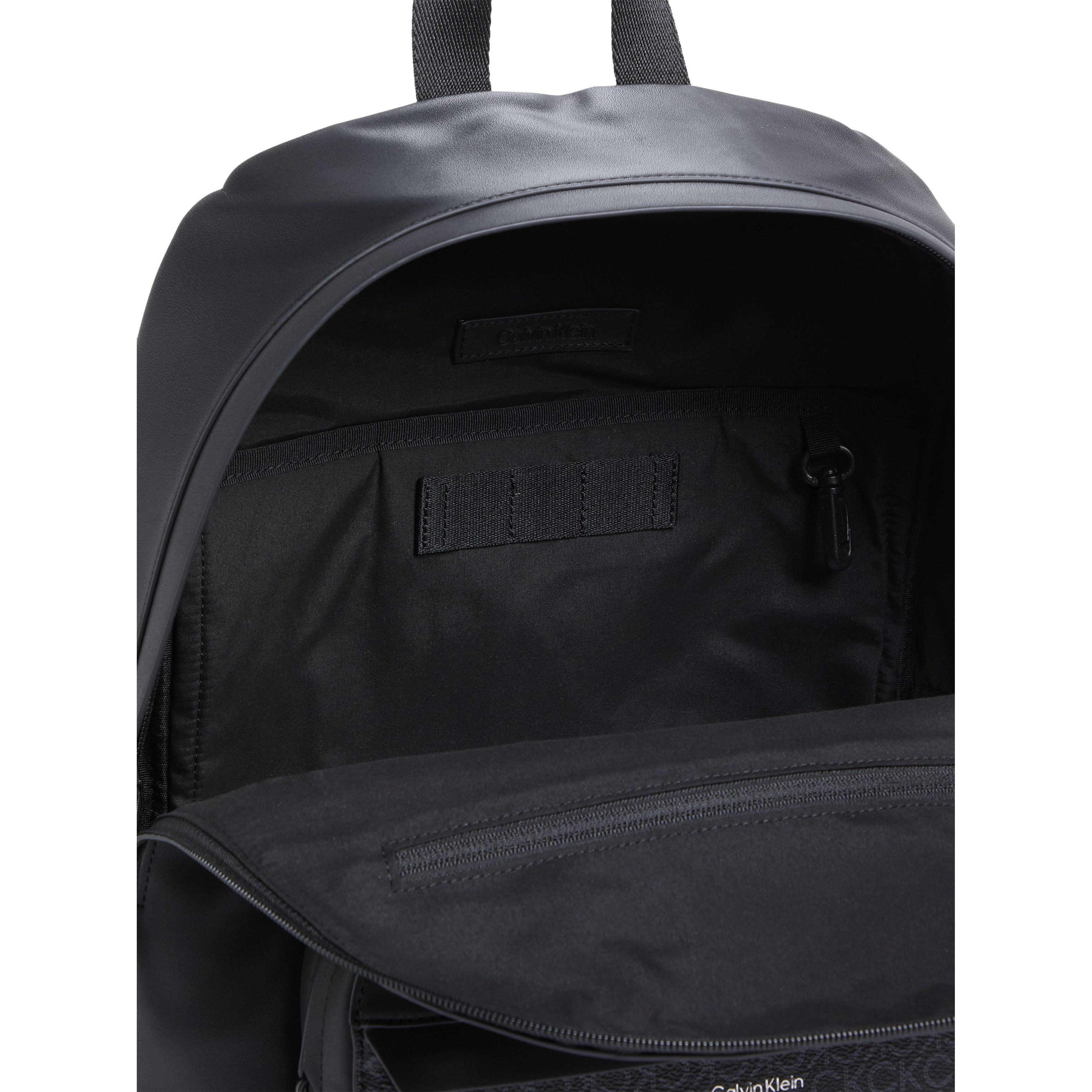 CALVIN KLEIN Kuprinė vyrams, Juoda, Must round backpack 3