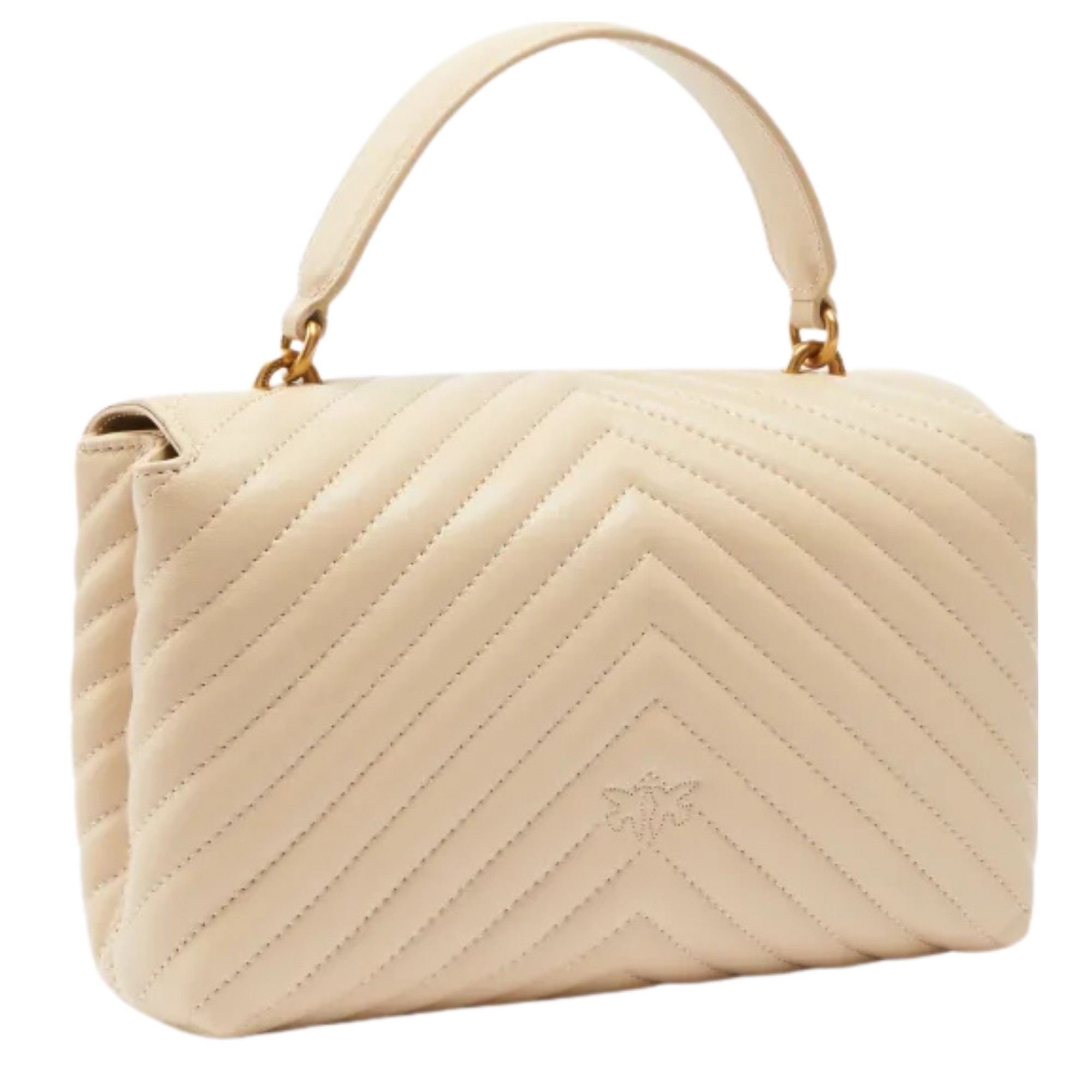 PINKO Pirkinių krepšys moterims, Smėlio, Love tote bags 2