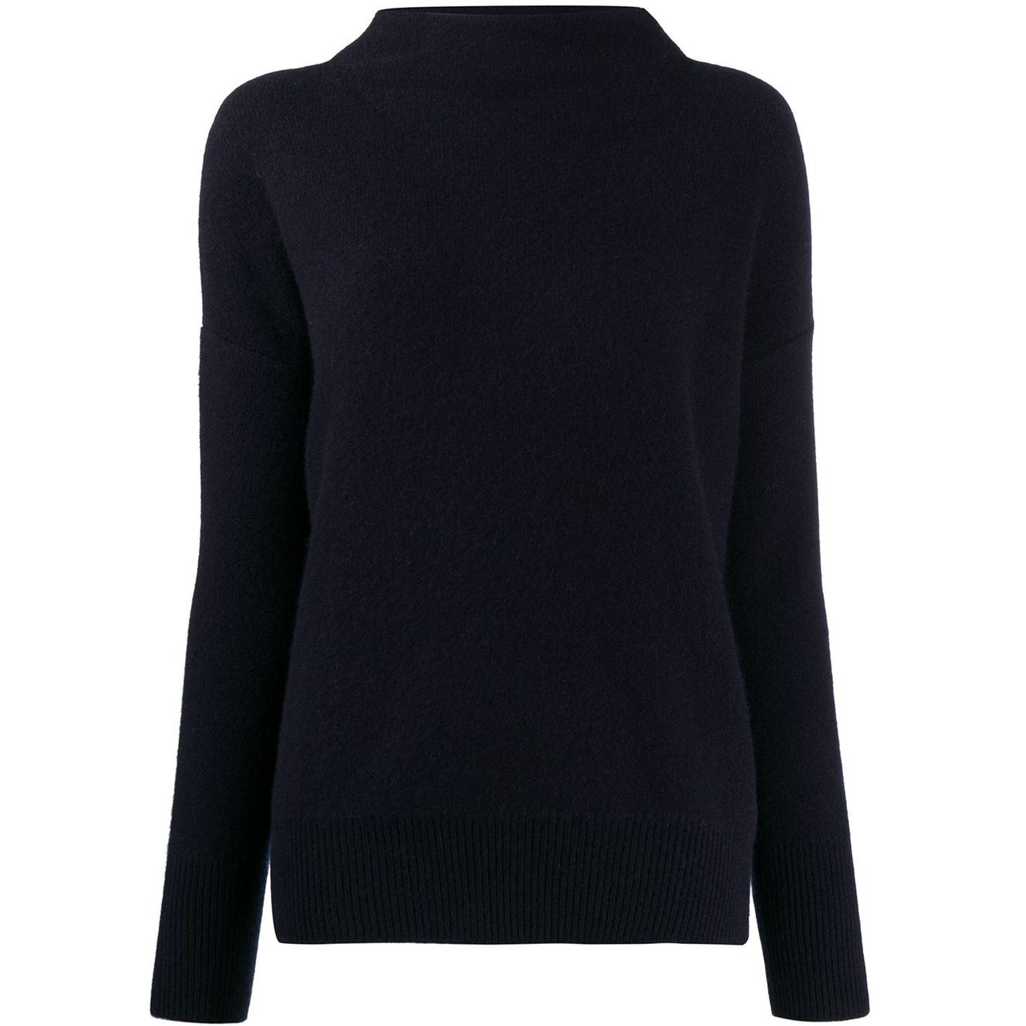 VINCE Sportinis nertinis moterims, Mėlyna, Boiled funnel neck pullover 1