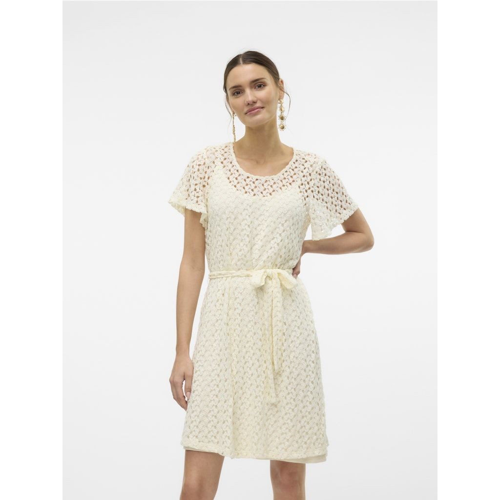 VERO MODA Mini suknelė moterims, Smėlio, Vmkylie mini dress 2