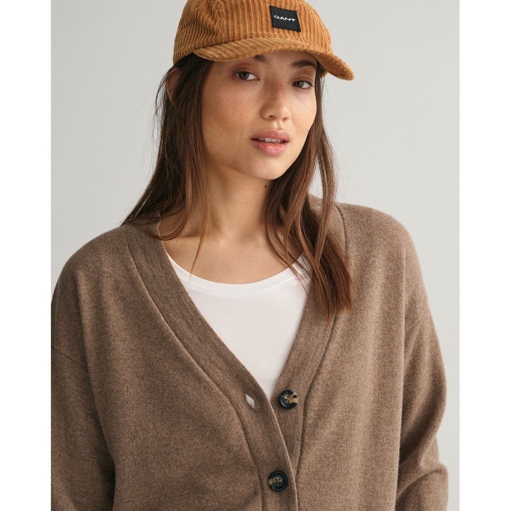 GANT Megztinis moterims, Ruda, D1. SUPERFINE LAMBSwo CARDIGAN 4