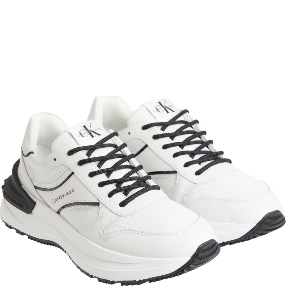 CALVIN KLEIN JEANS Sportiniai bateliai moterims, Balta, CHUNKY SNEAKER RIBBON W 2