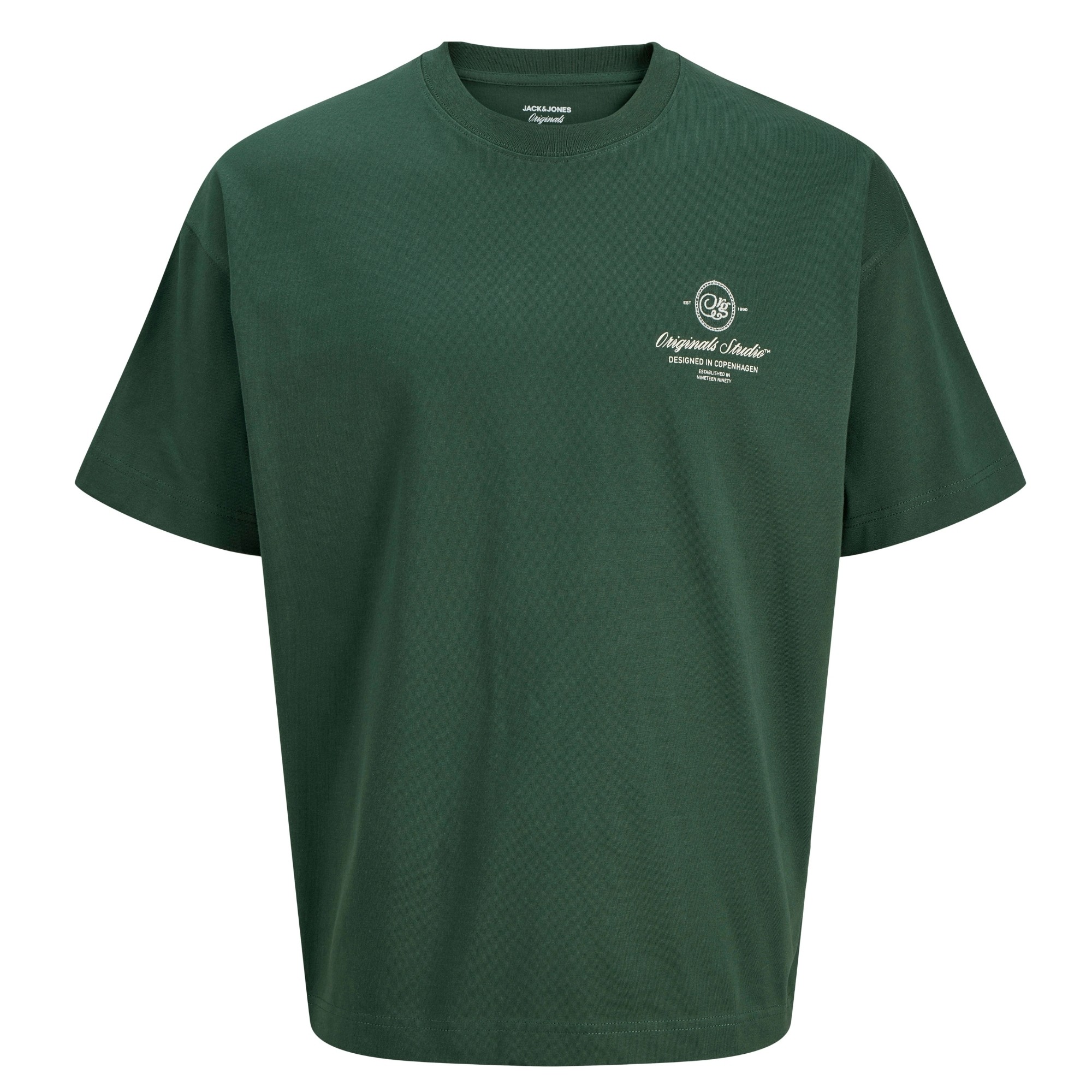 JACK & JONES Marškinėliai vyrams, Žalia, Niagara minimal 1