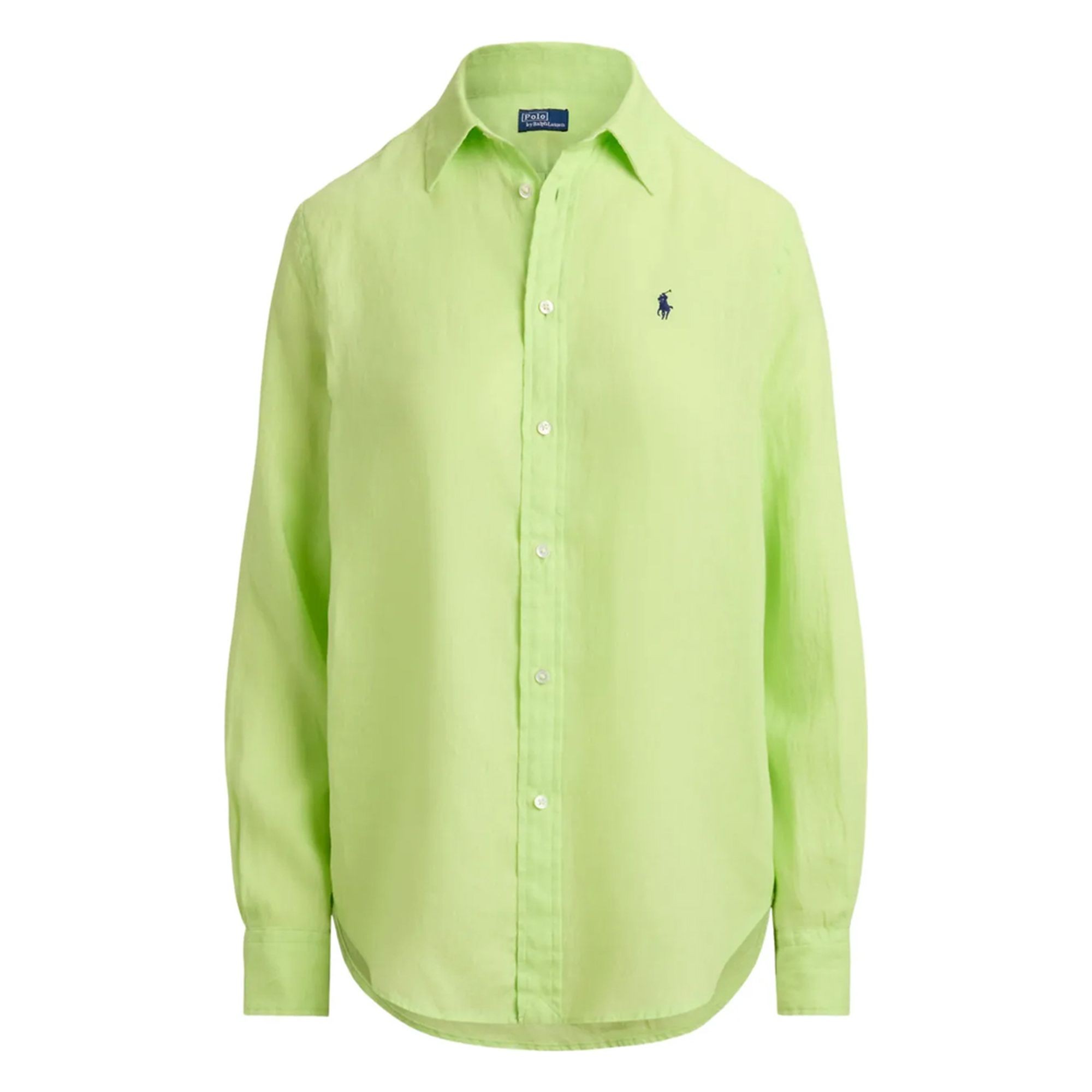 POLO RALPH LAUREN Marškiniai ilgomis rankovėmis moterims, Žalia, Long sleeve-button front shirt 1