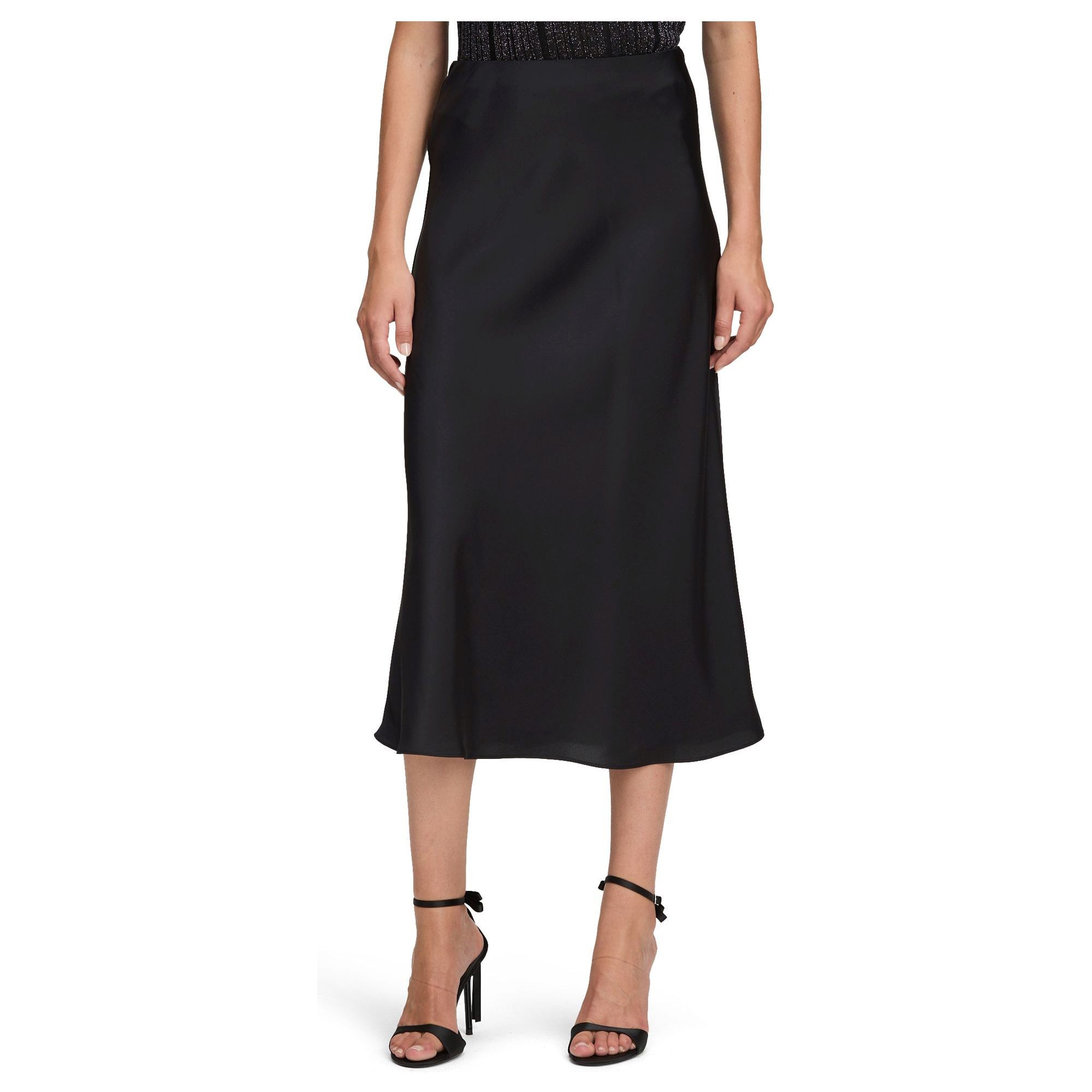 BETTY & CO Midi sijonas moterims, Juoda, Mot.sijonas 3