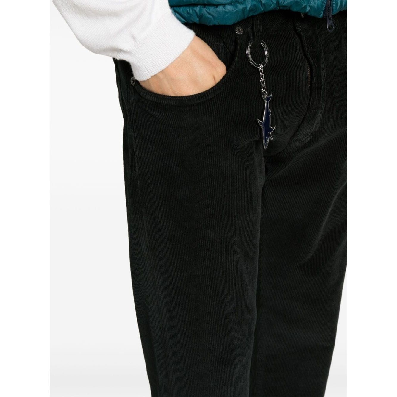 PAULNSHARK Tiesūs džinsai vyrams, Juoda, Five pocket trousers 4