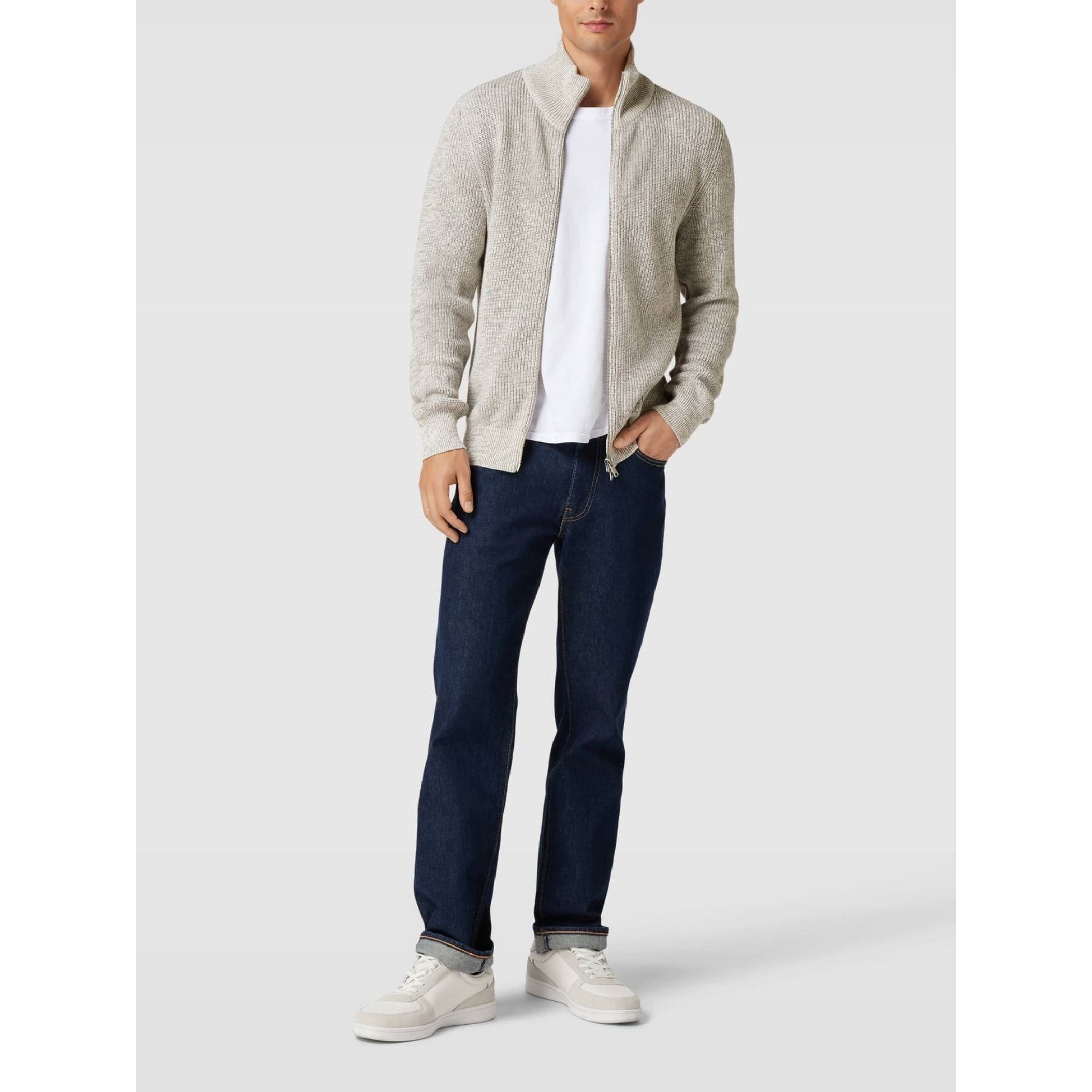 MARC O'POLO Megztinis vyrams, Balta 4