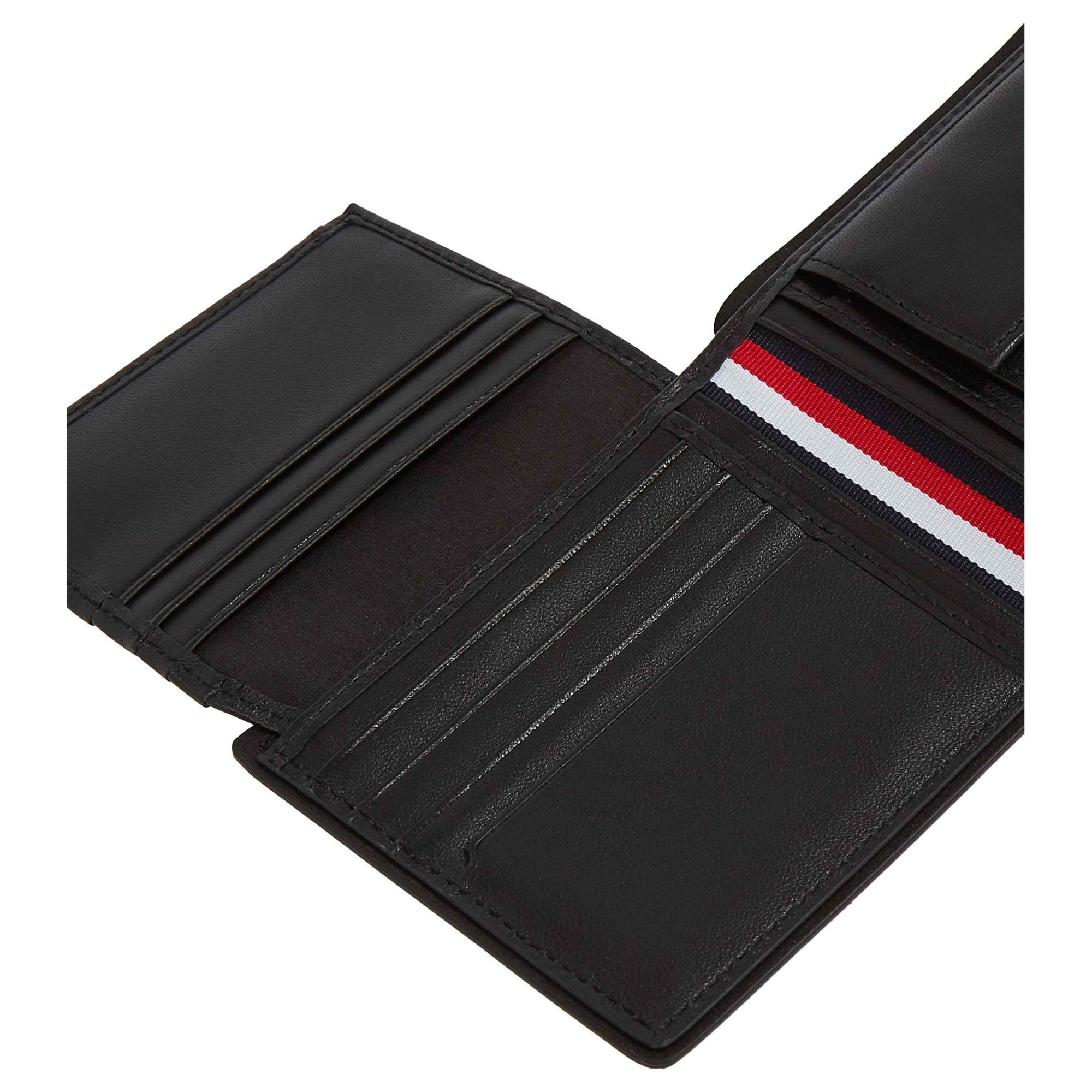 TOMMY HILFIGER Piniginė vyrams, Juoda, TH corp cc flap & coin 4