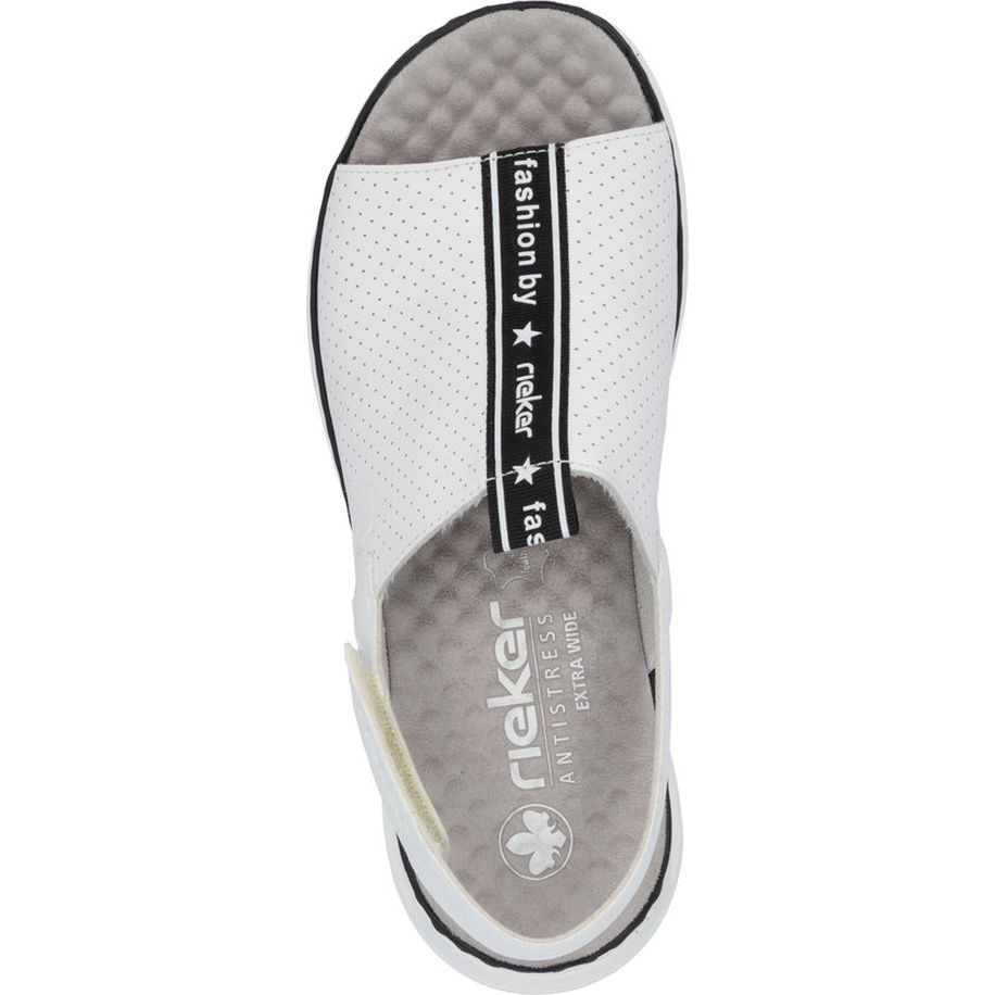 RIEKER Basutės moterims, Balta, Sandals 5