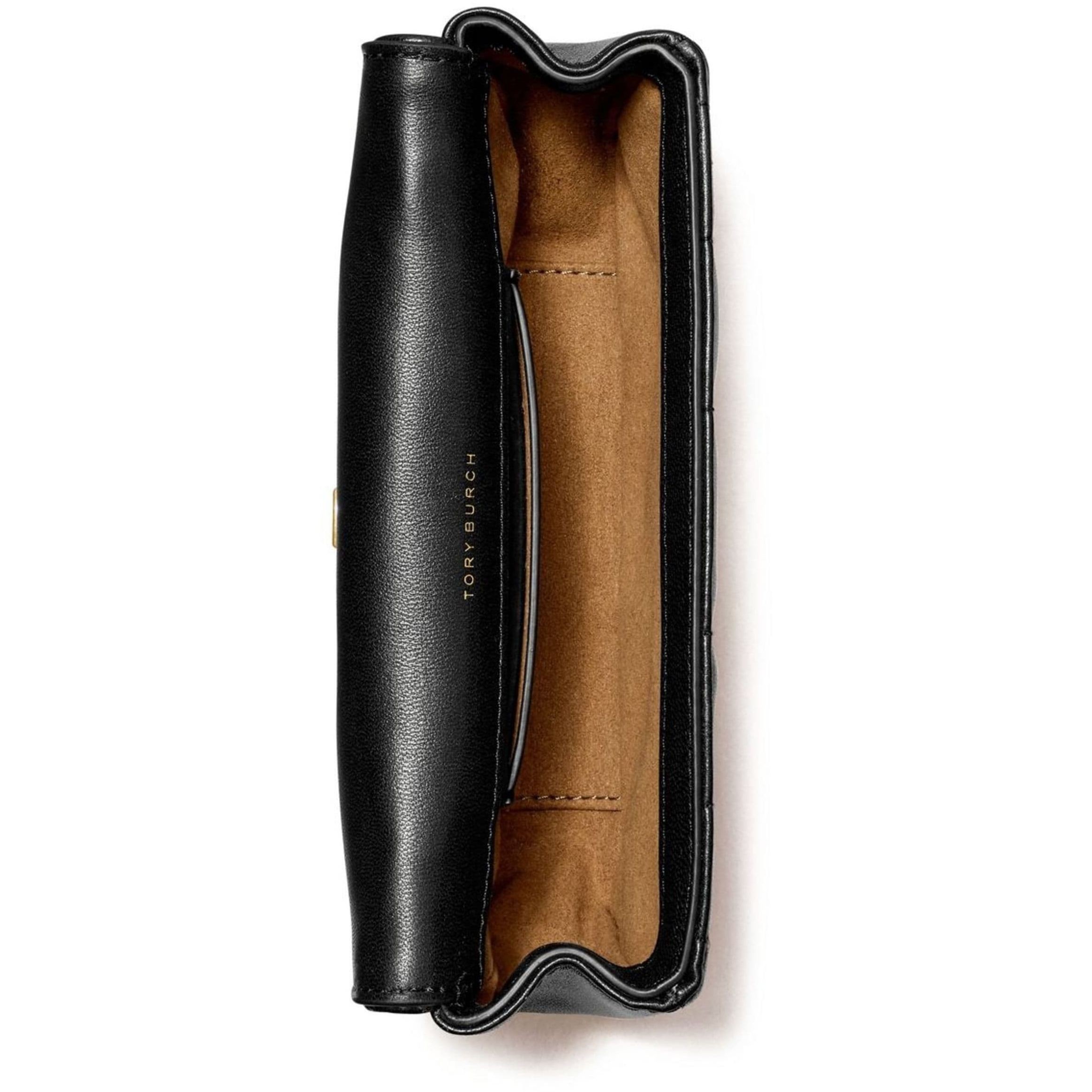 TORY BURCH Rankinė per petį moterims, Juoda, Kira mini flap bag 4